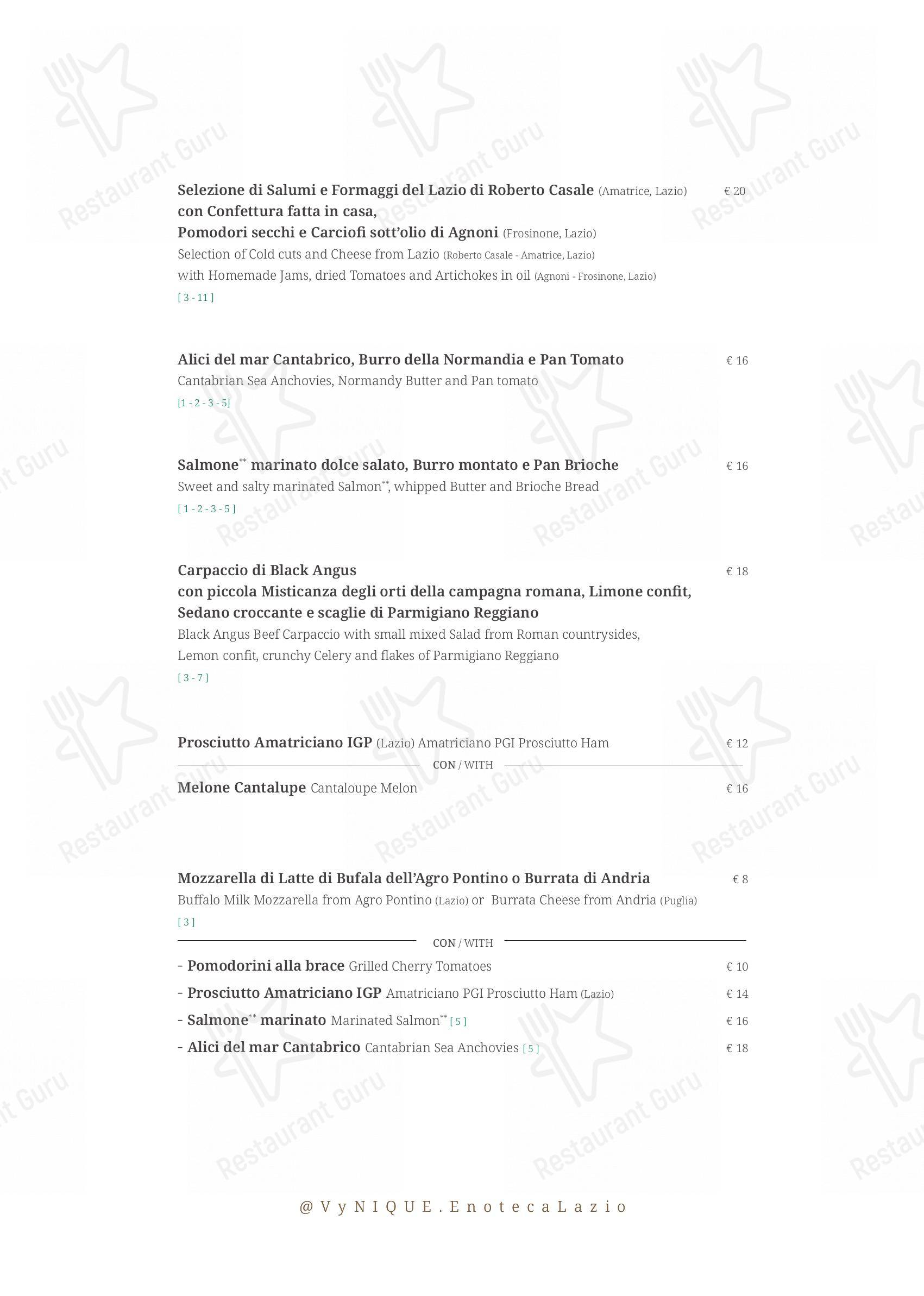 Menu per Vyta in Roma