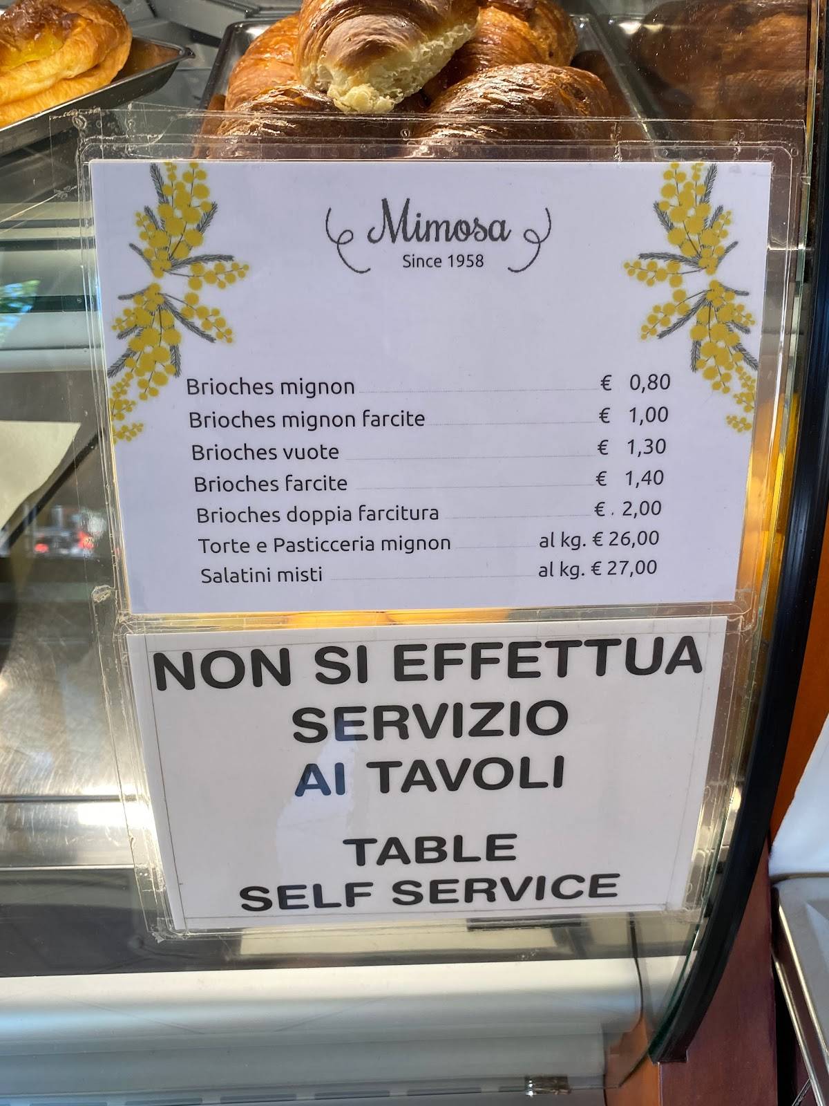 Menu di Bar Romeo Gelateria 
