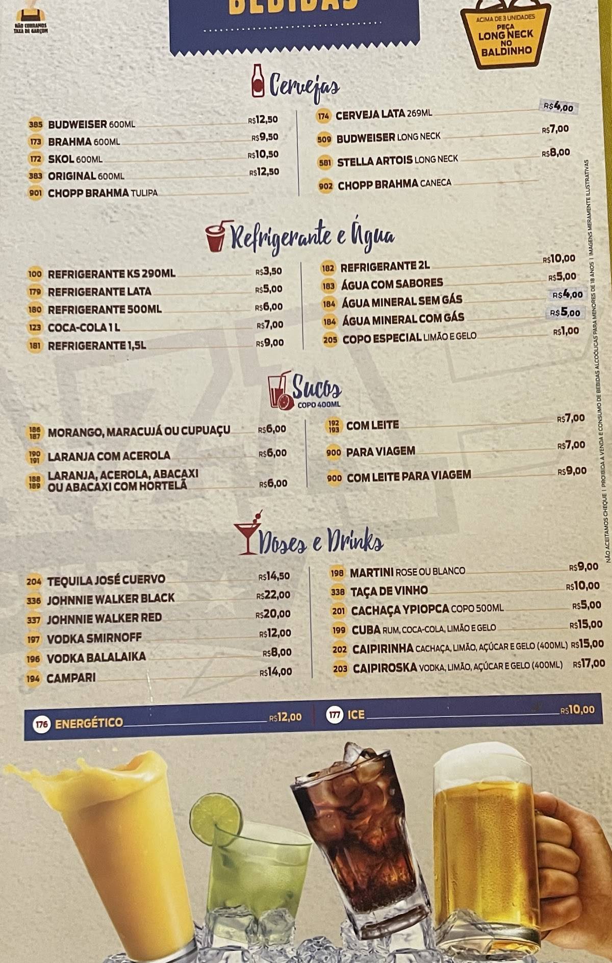 Plaza Lanches cardápio