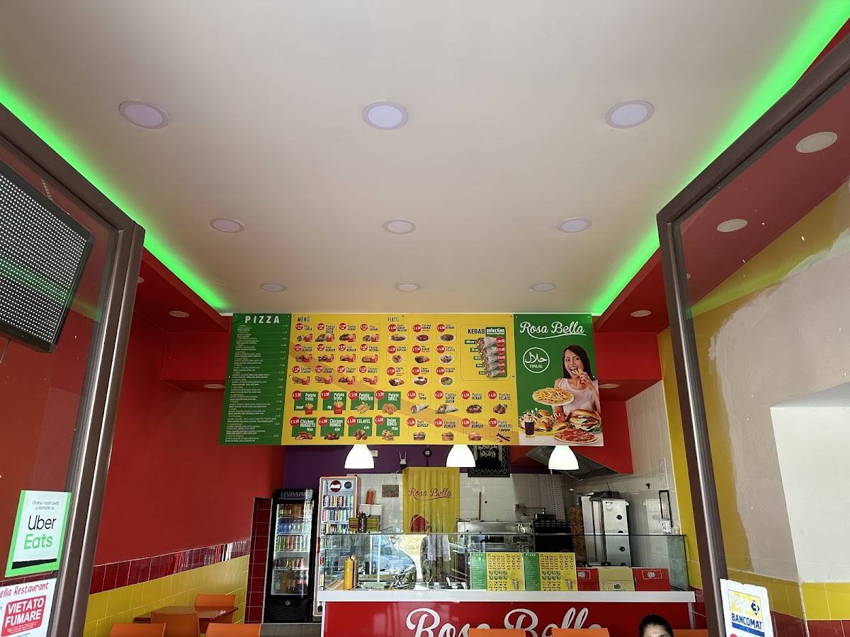 Menu di Rosa bella...ristorante...pizzeria..kebaberia...insalate 