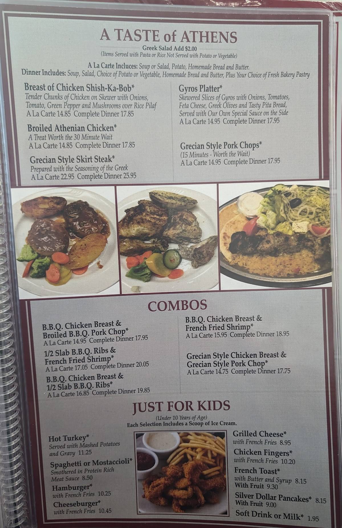 Menu at Rose Garden Cafe, Elk Grove Village