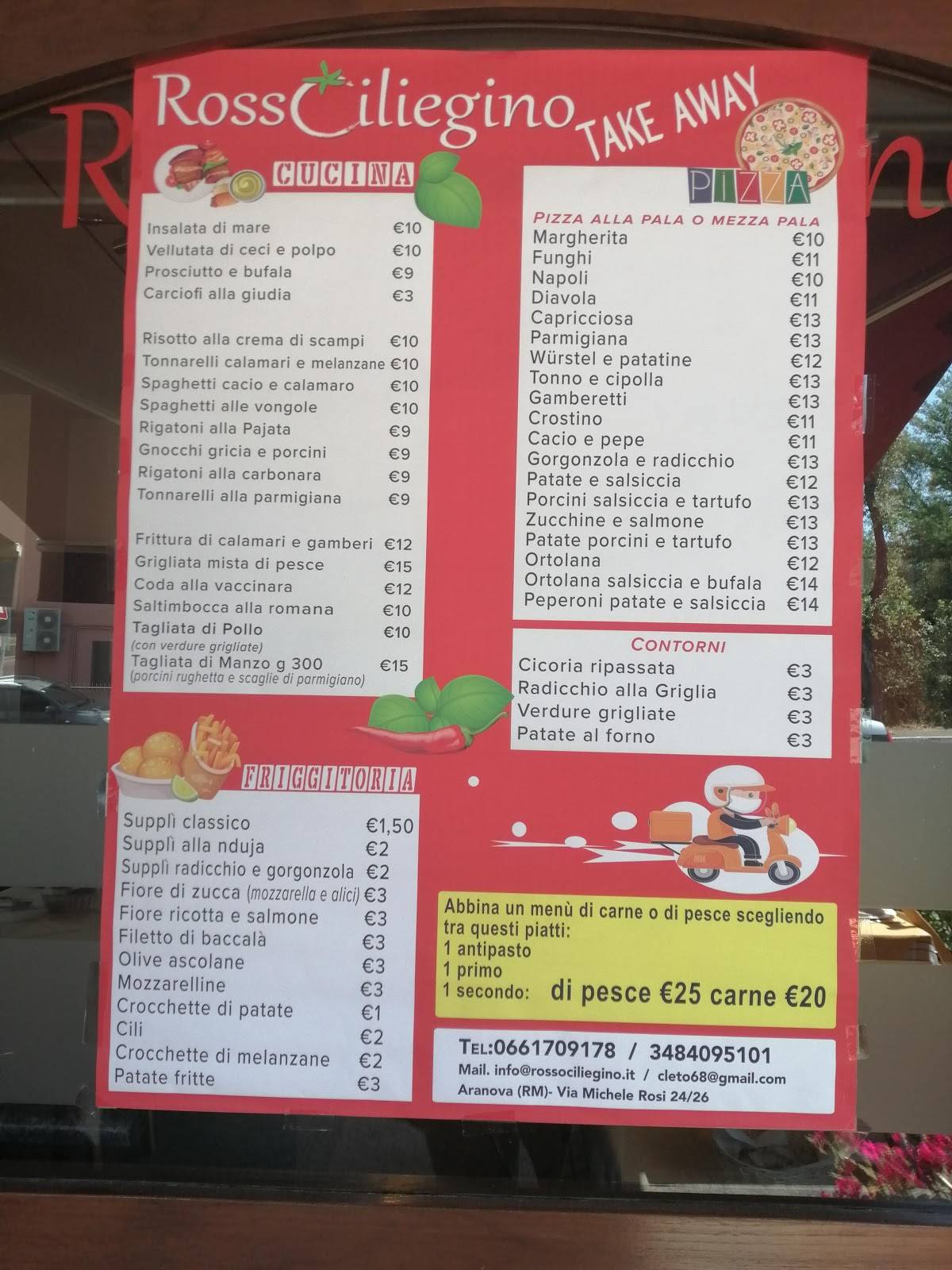 Menu di Rosso Ciliegino 
