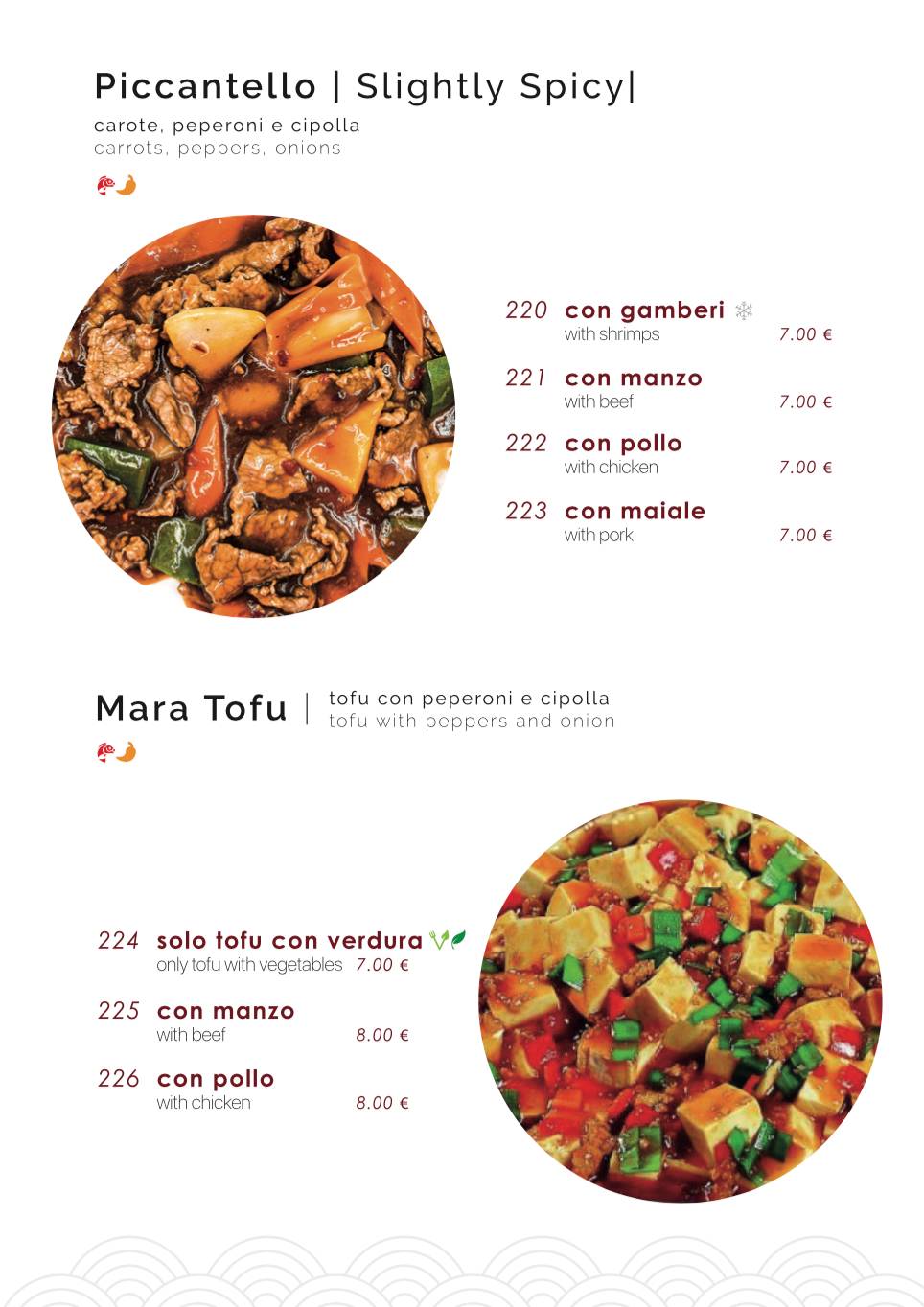 Menu di Samurai Sushi 