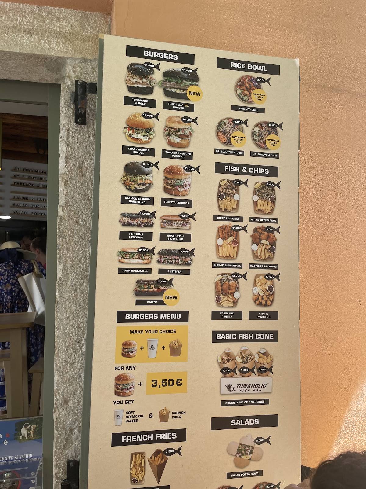 Menu di Tunaholic Fish Bar 