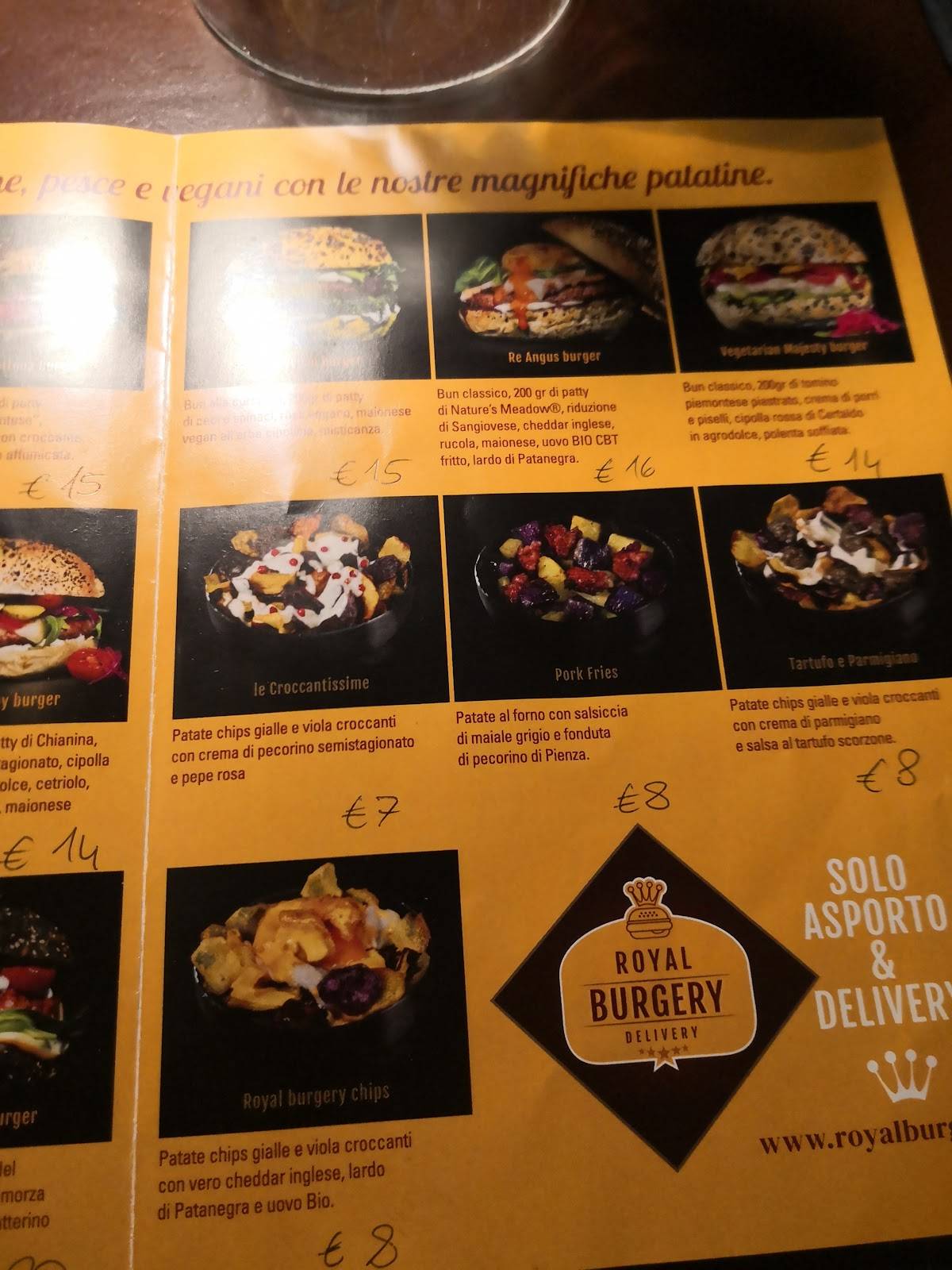 Menu di Royal Burgery 
