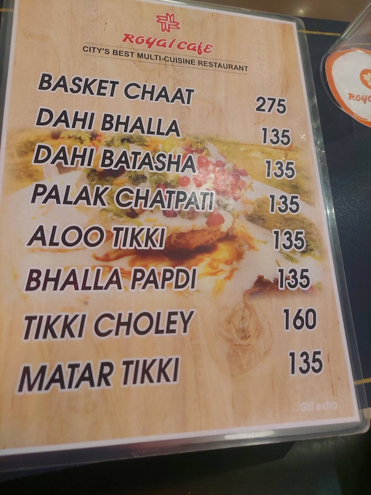 Royal Cafe(Hazratganj) menu