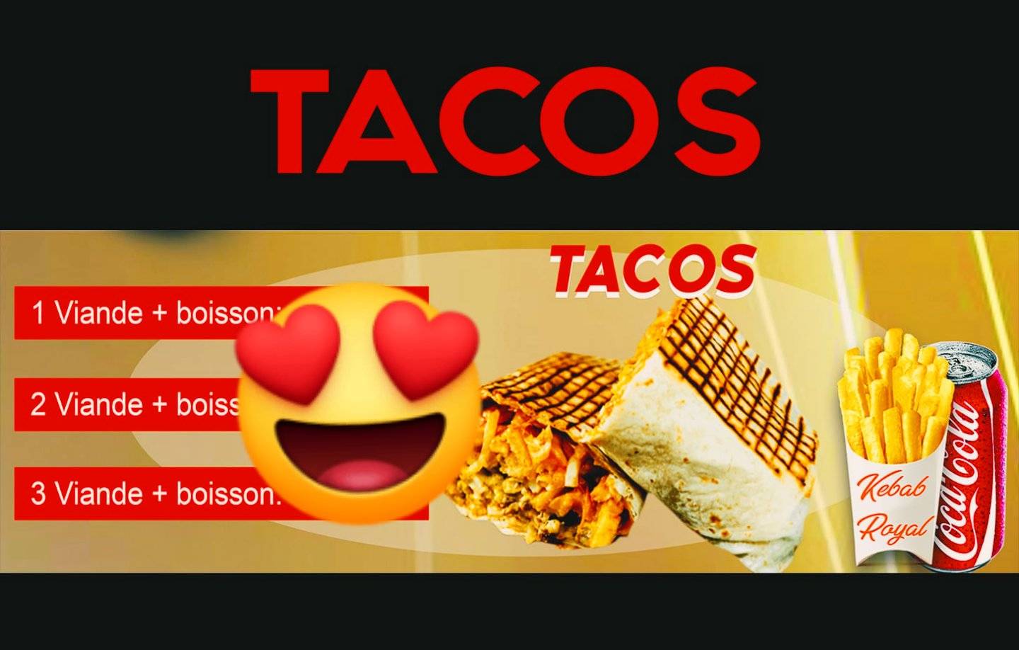 Menu de Royal Kebab