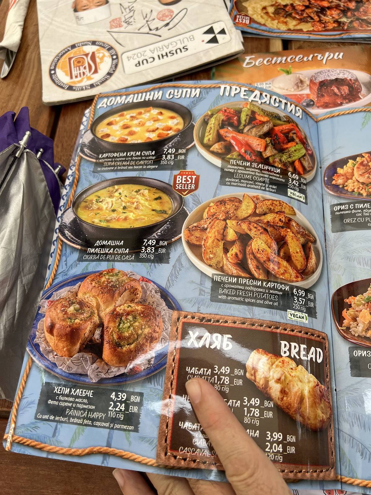 Menu de Happy Bar & Grill