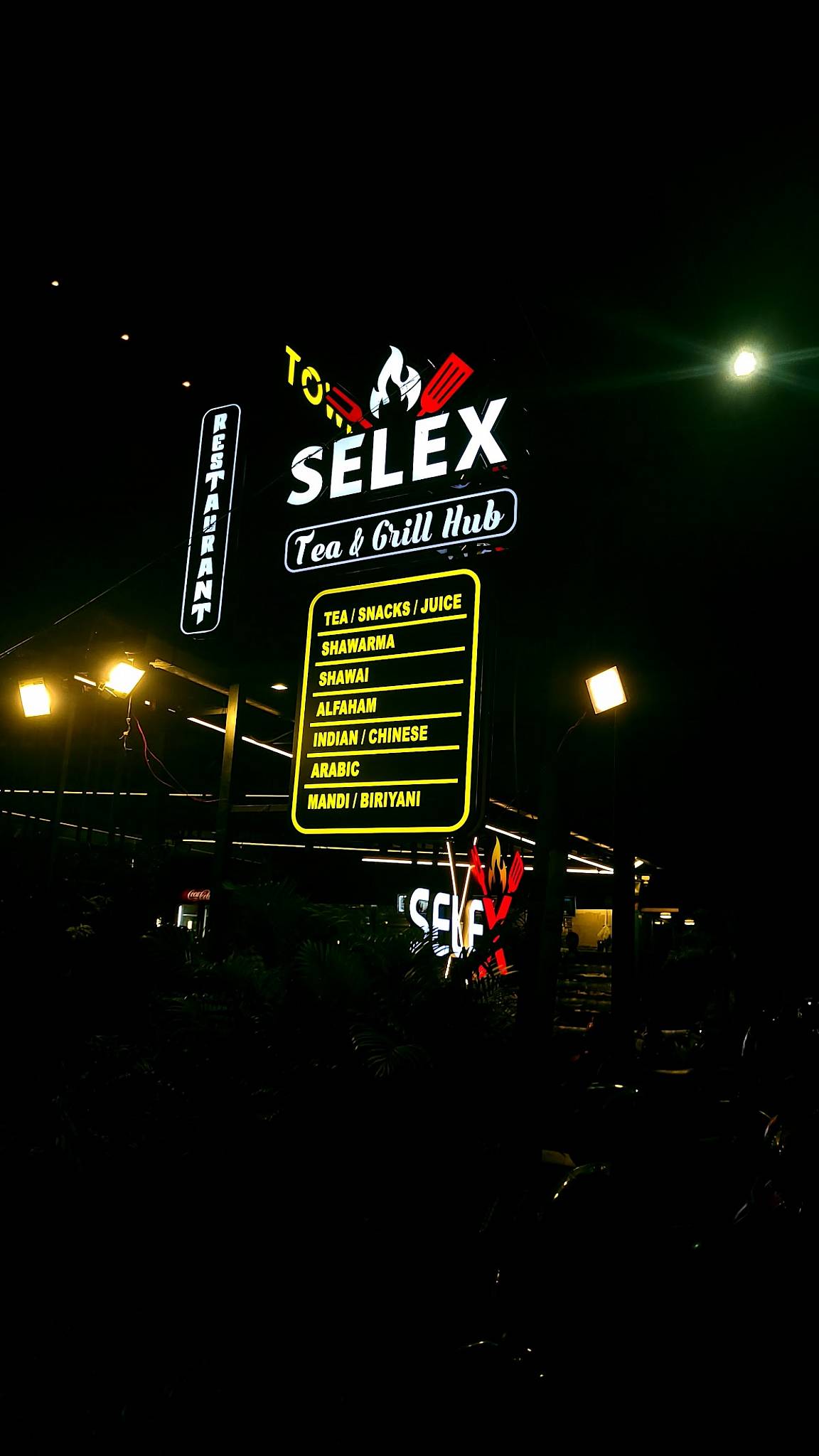 SELEX TEA & GRILL HUB menu