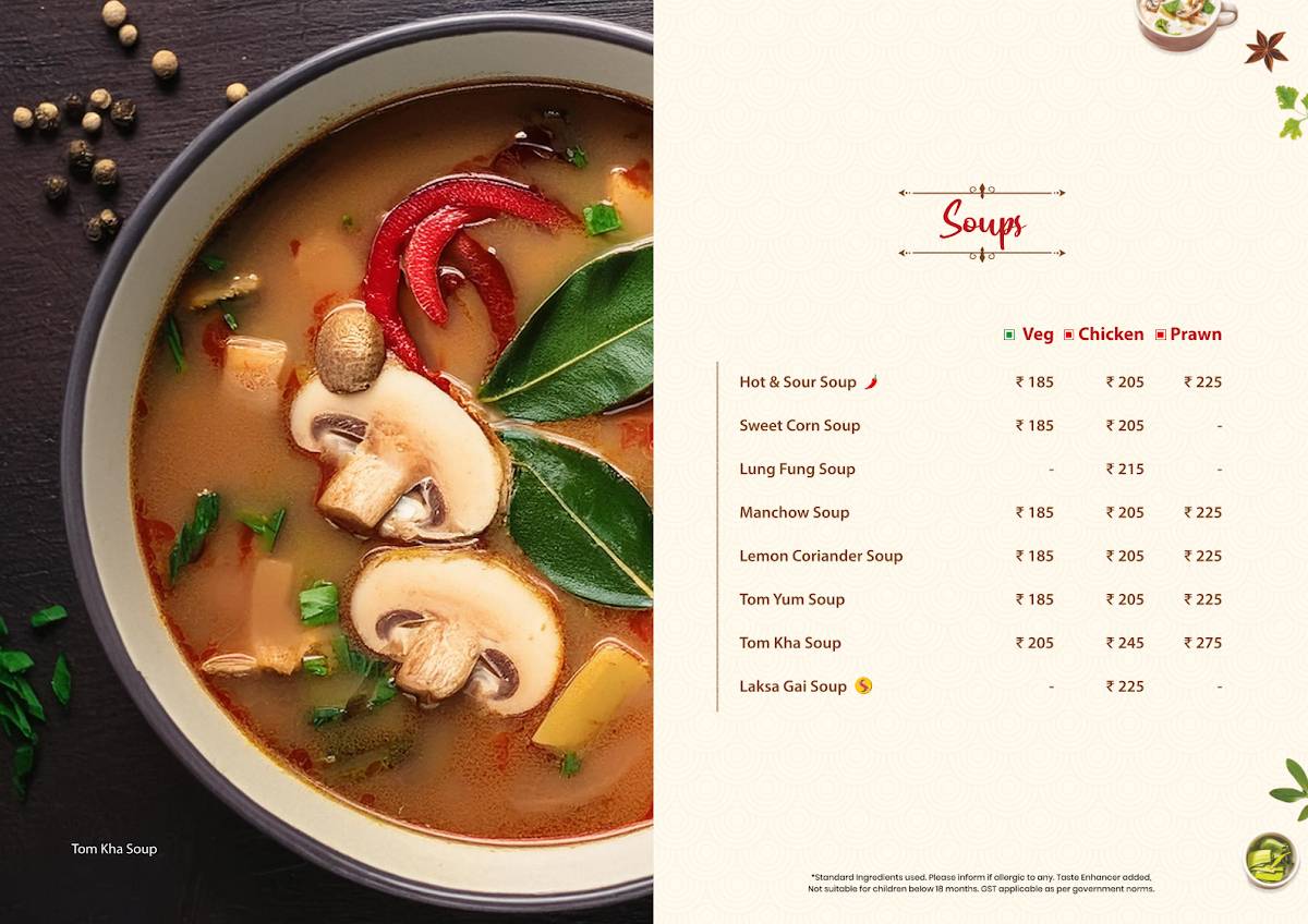 SHANGHAI - FLAVOURS OF CHINA TOWN (Salt Lake) menu