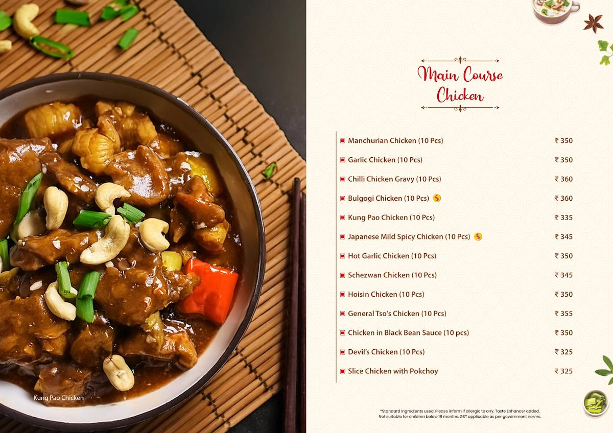 SHANGHAI - FLAVOURS OF CHINA TOWN (Salt Lake) menu