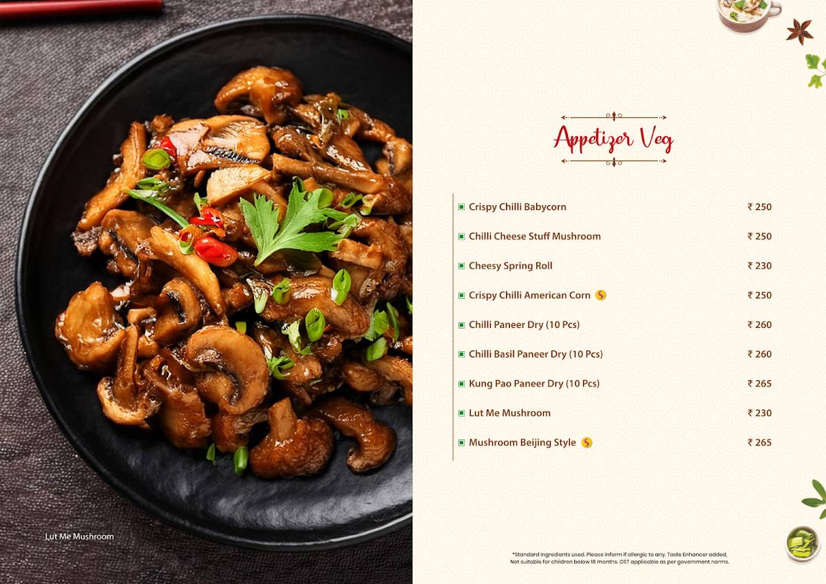 SHANGHAI - FLAVOURS OF CHINA TOWN (Salt Lake) menu