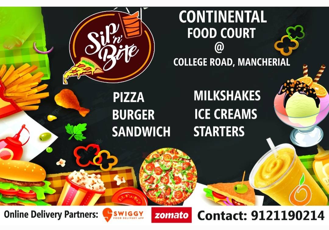 SIP N BITE menu
