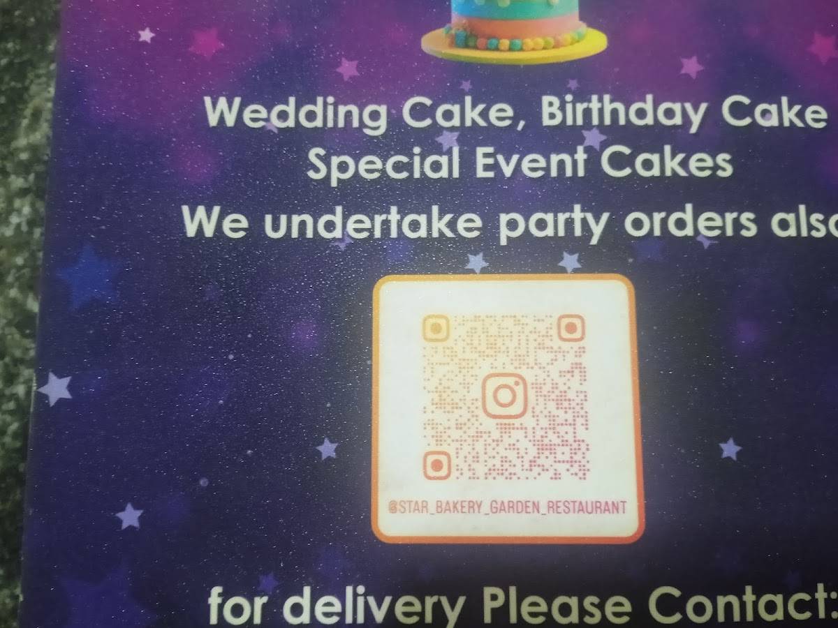 STAR Garden Restaurant menu