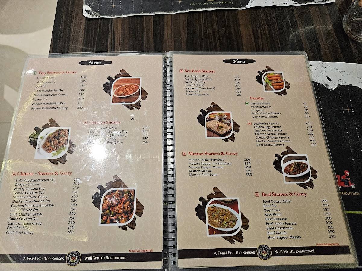 SUKKUBHAI BIRYANI - MULTICUISINE RESTAURANT - Thousand Lights menu