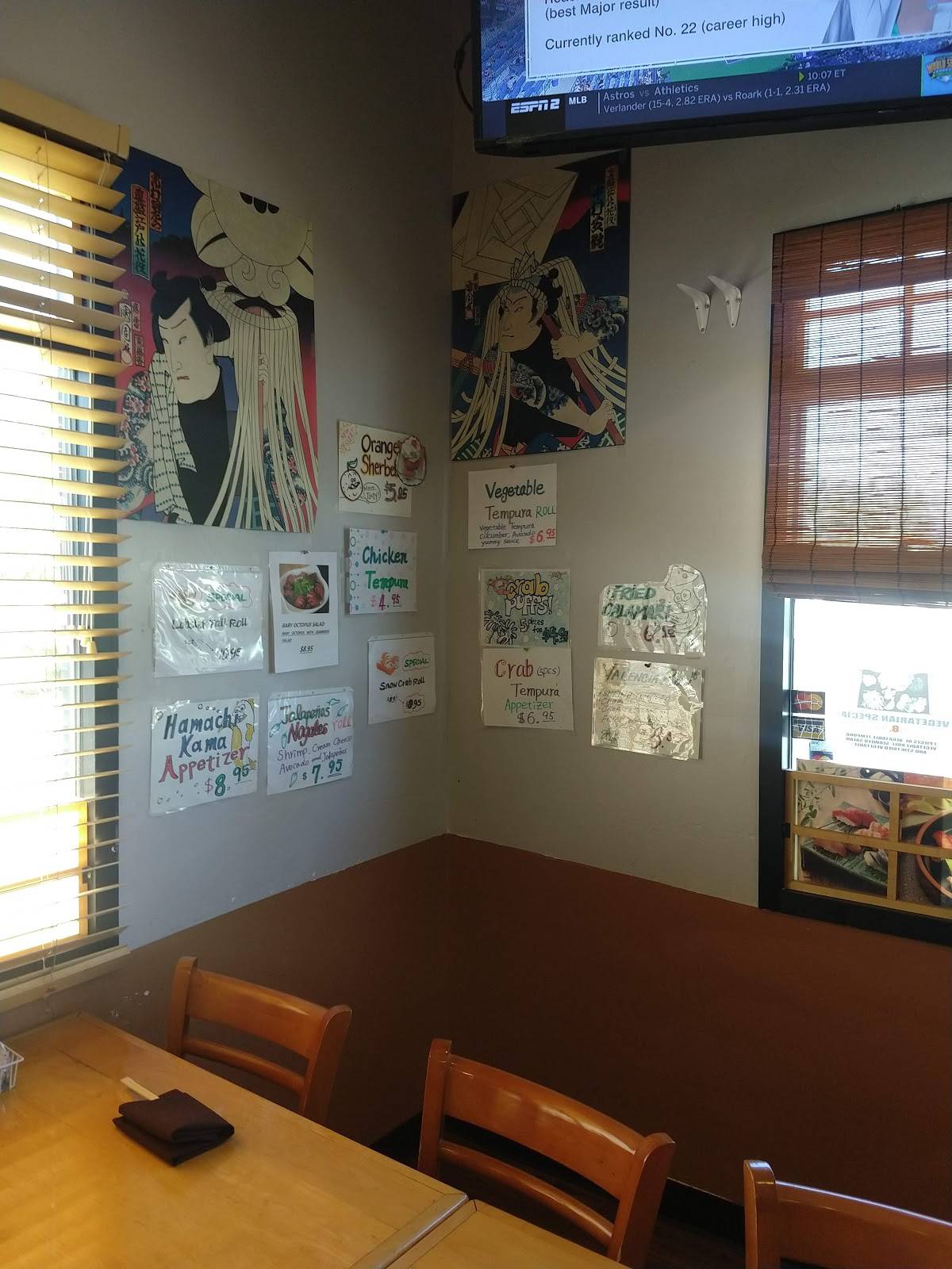 Menu at Sachiko Sushi restaurant, Tucson, E Valencia Rd
