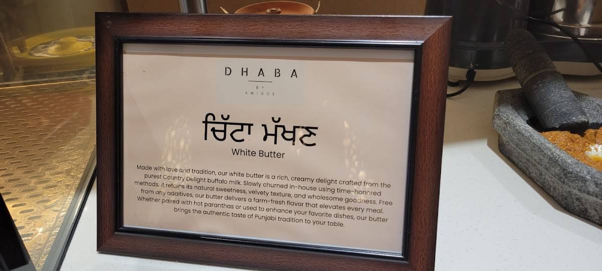 Dhaba by Amigos menu