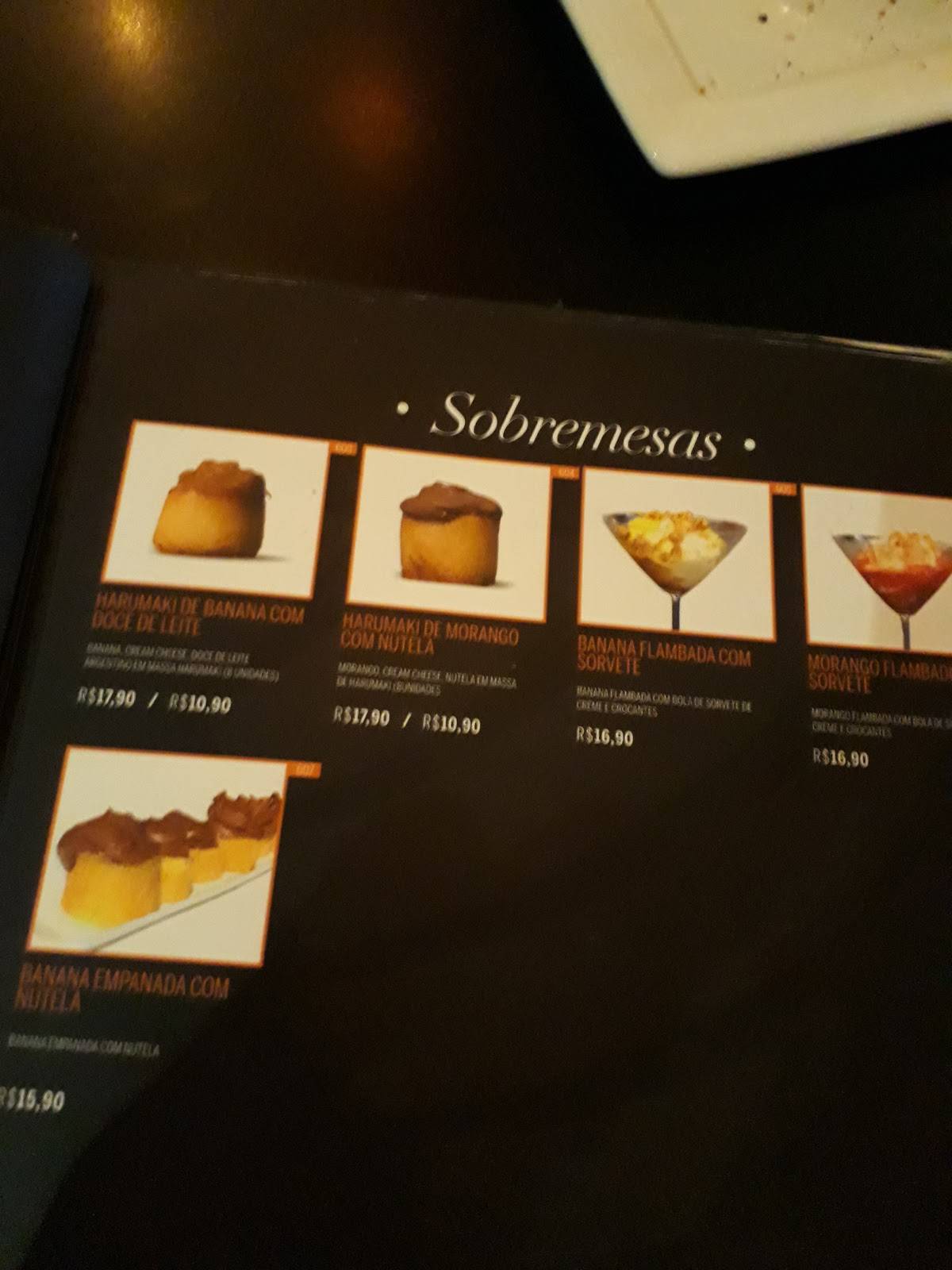 Sake Temakeria Bancários cardápio