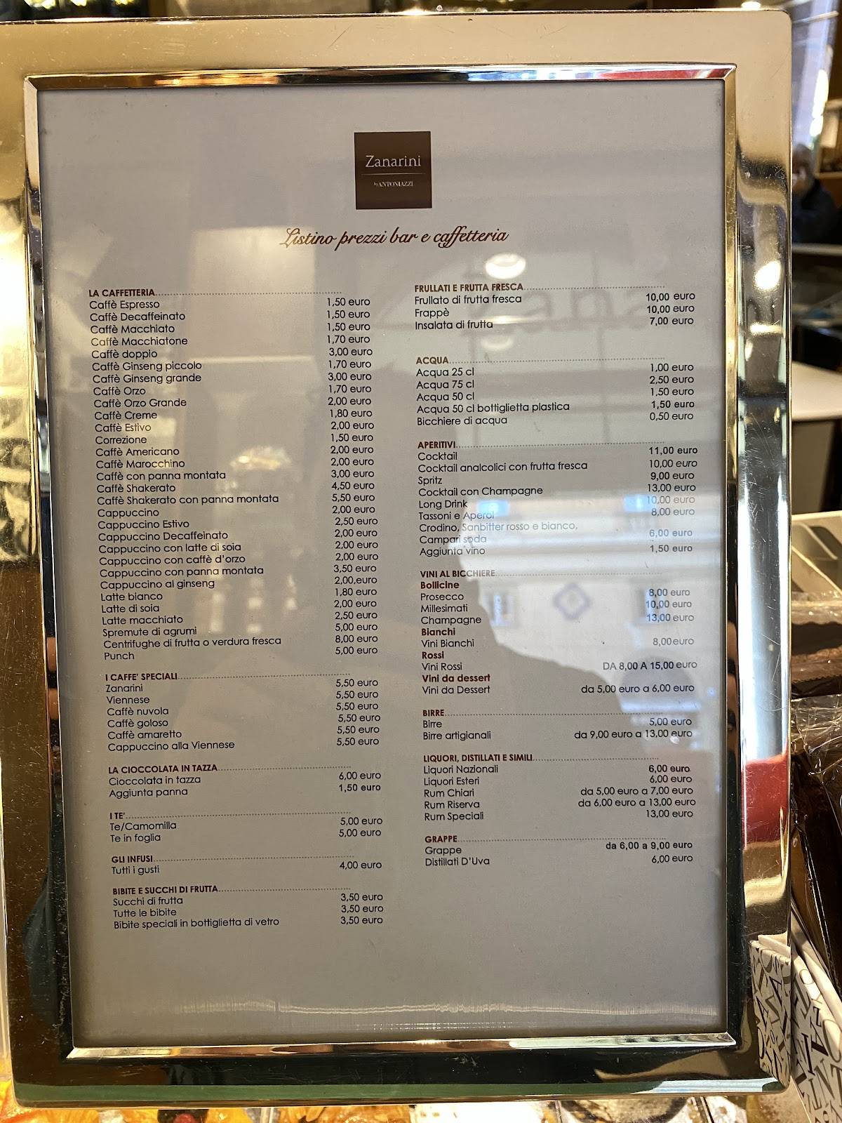 Menu di Salumeria Simoni Laboratorio 