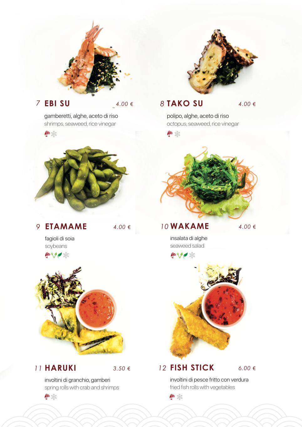 Menu di Samurai Sushi 