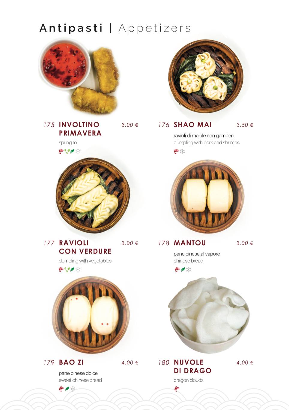 Menu di Samurai Sushi 
