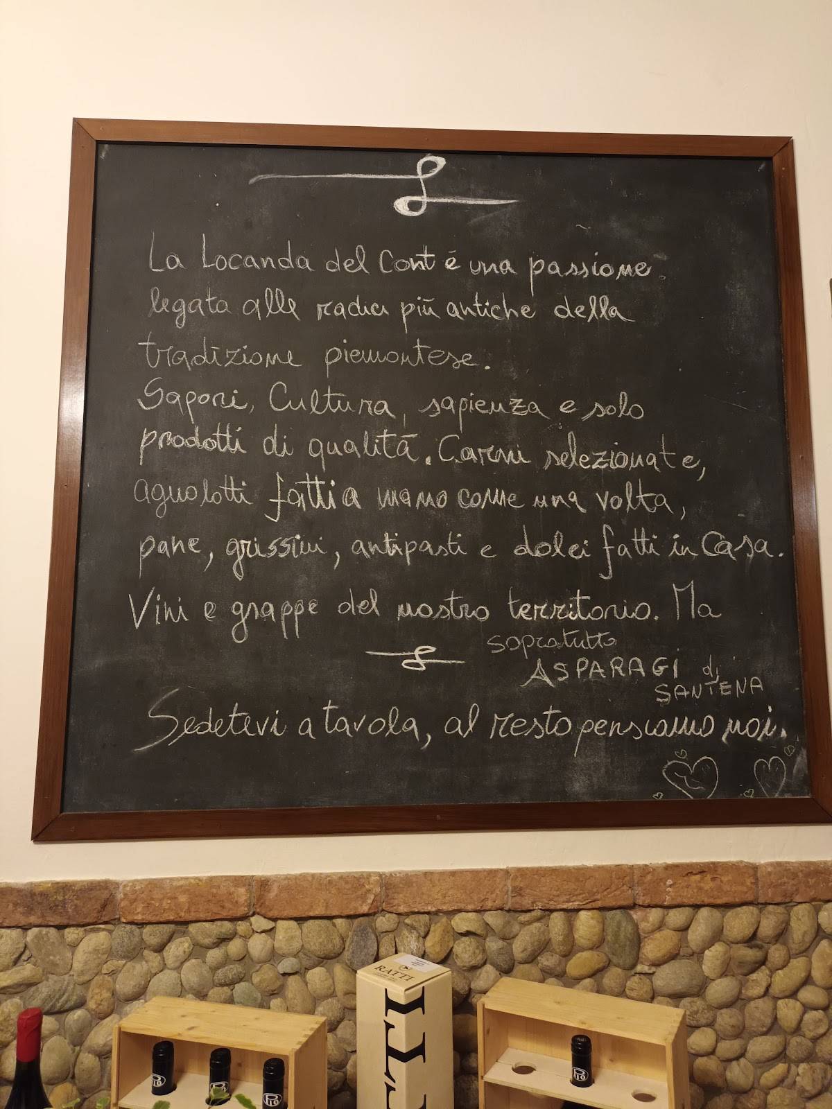 Menu di LA LOCANDA DEL CONT 