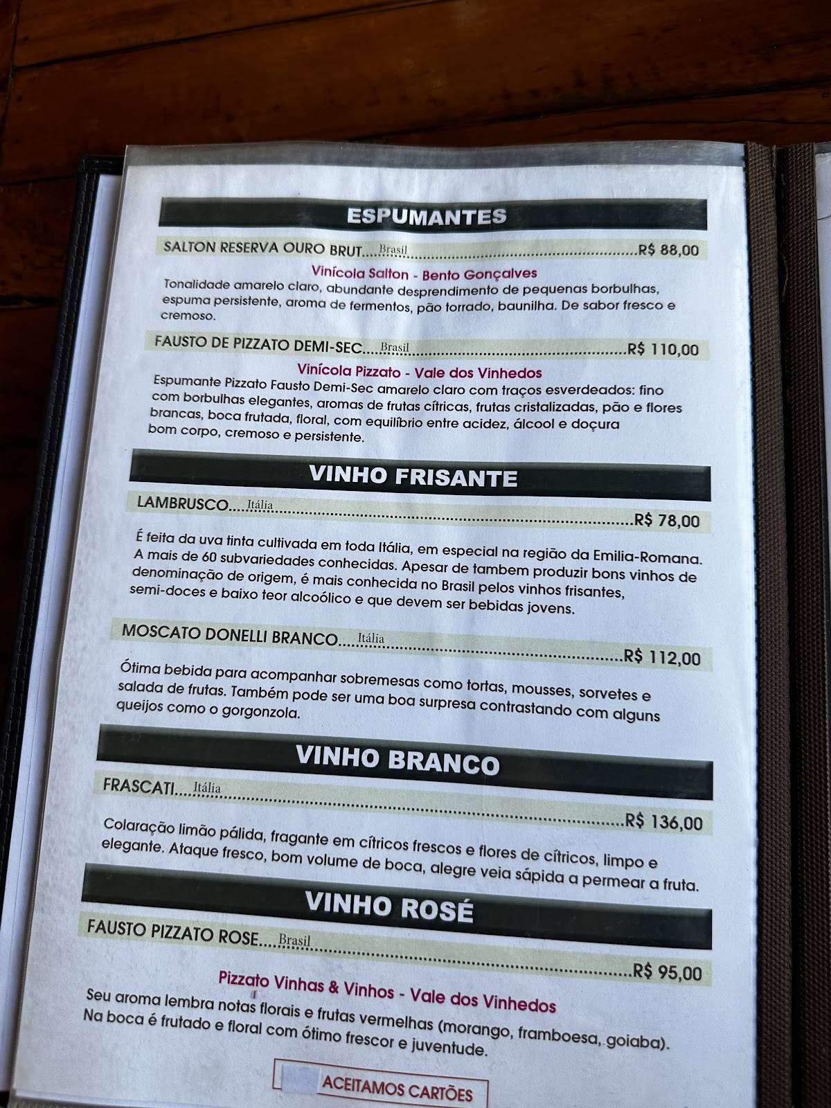 Restaurante Krokodillo IV cardápio