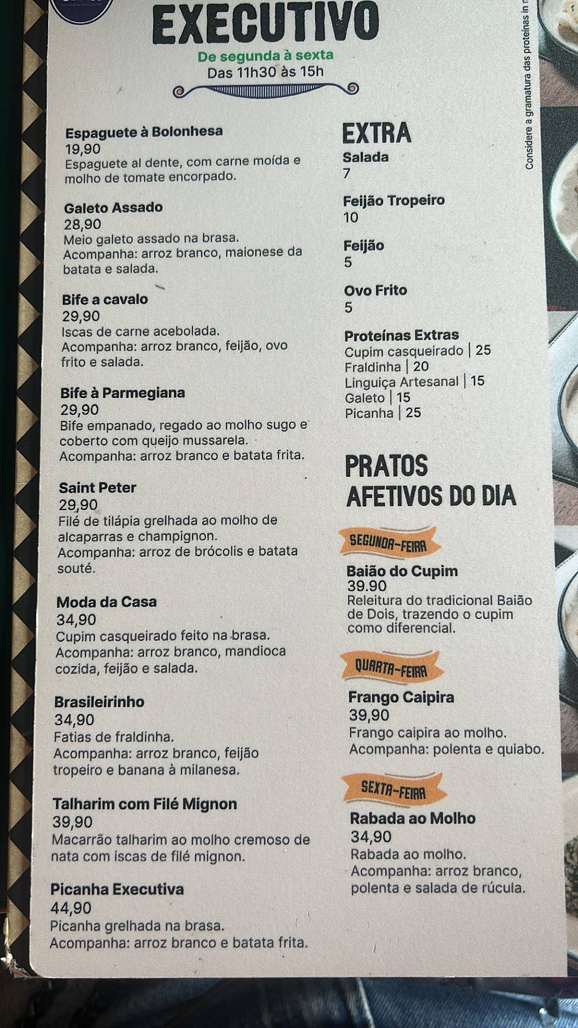 Santo Cupim - Botequim e Restaurante cardápio