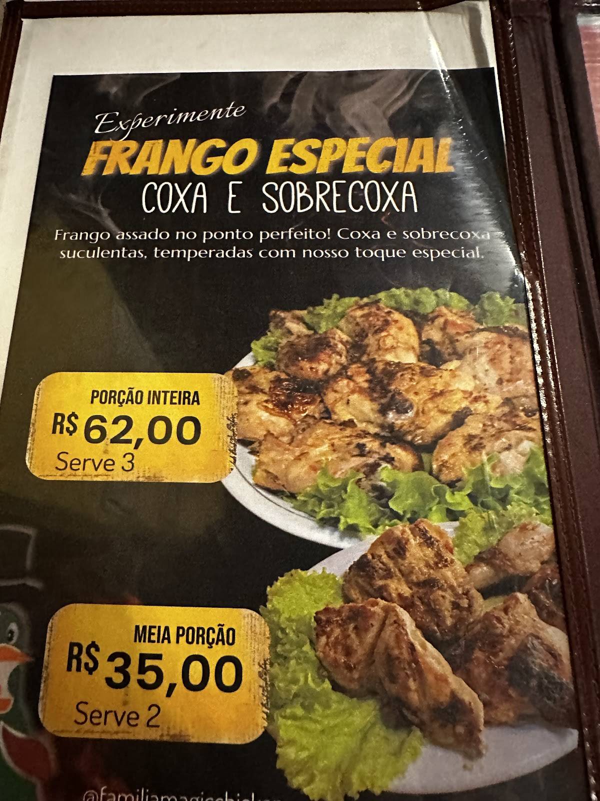 Magic Chicken cardápio