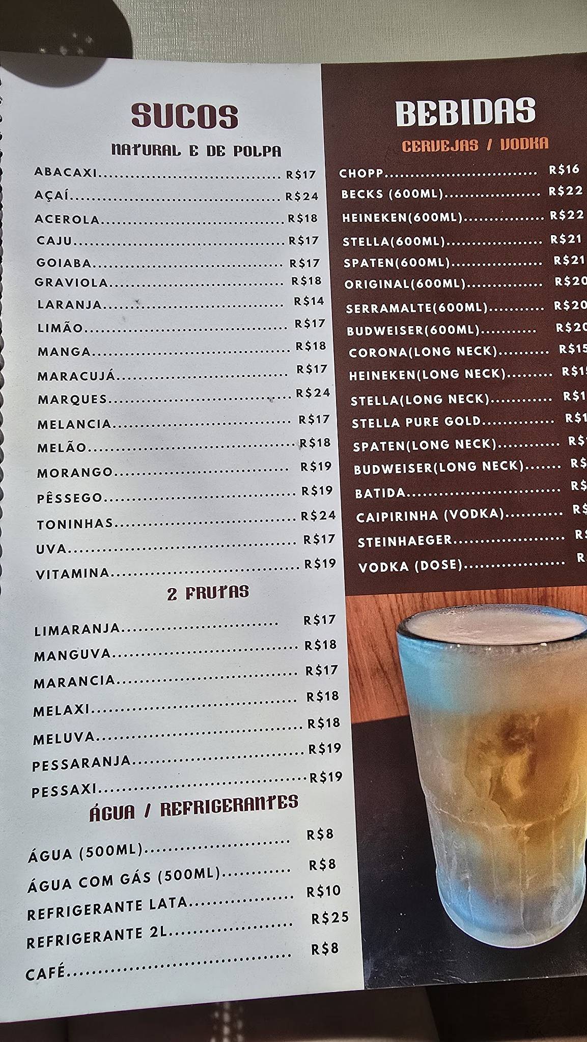 Marques Hamburguer cardápio