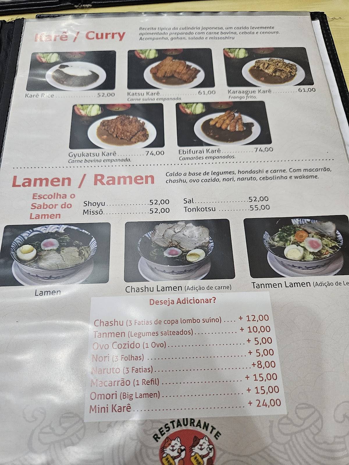 Restaurante Porque Sim cardápio