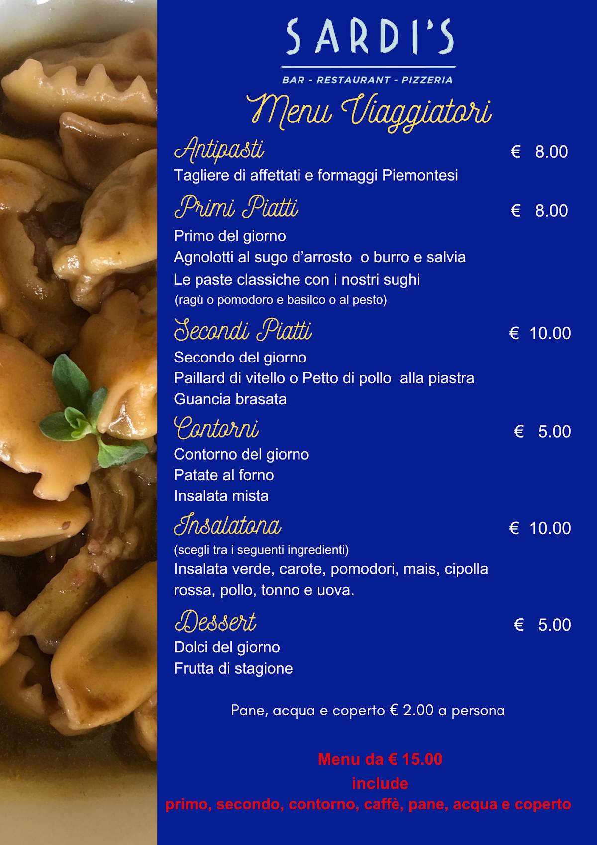 Menu di Sardi's Restaurant 