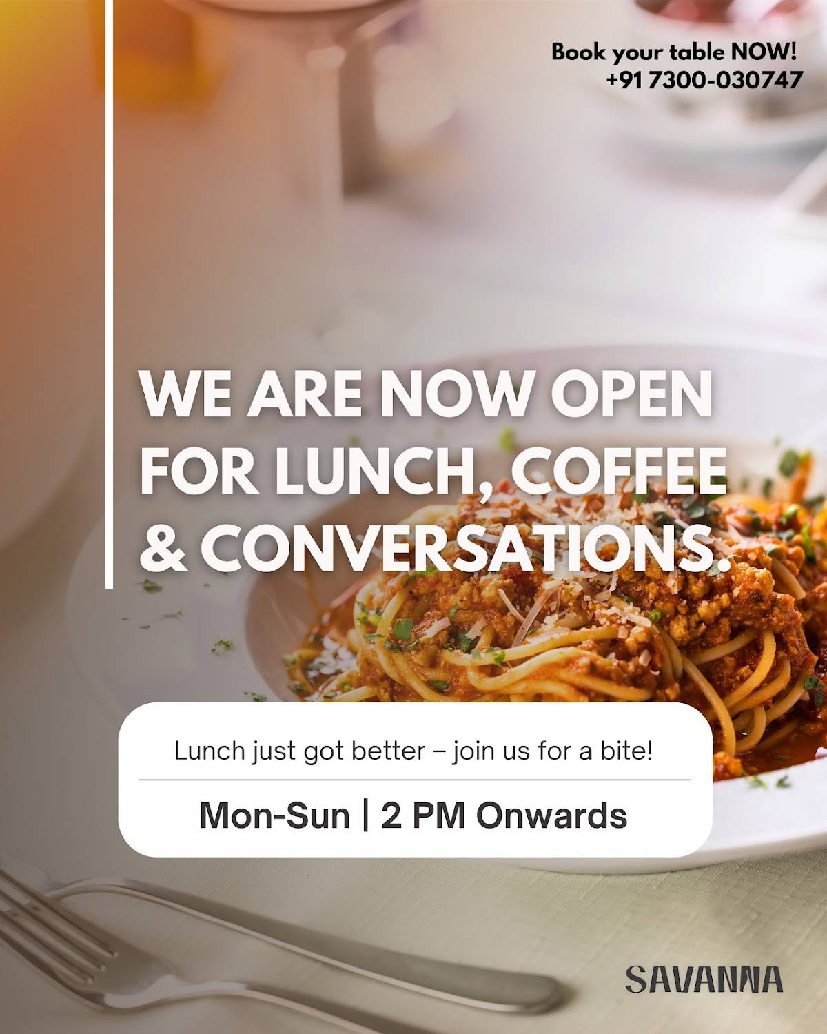 Savanna Sky Lounge & Bar menu