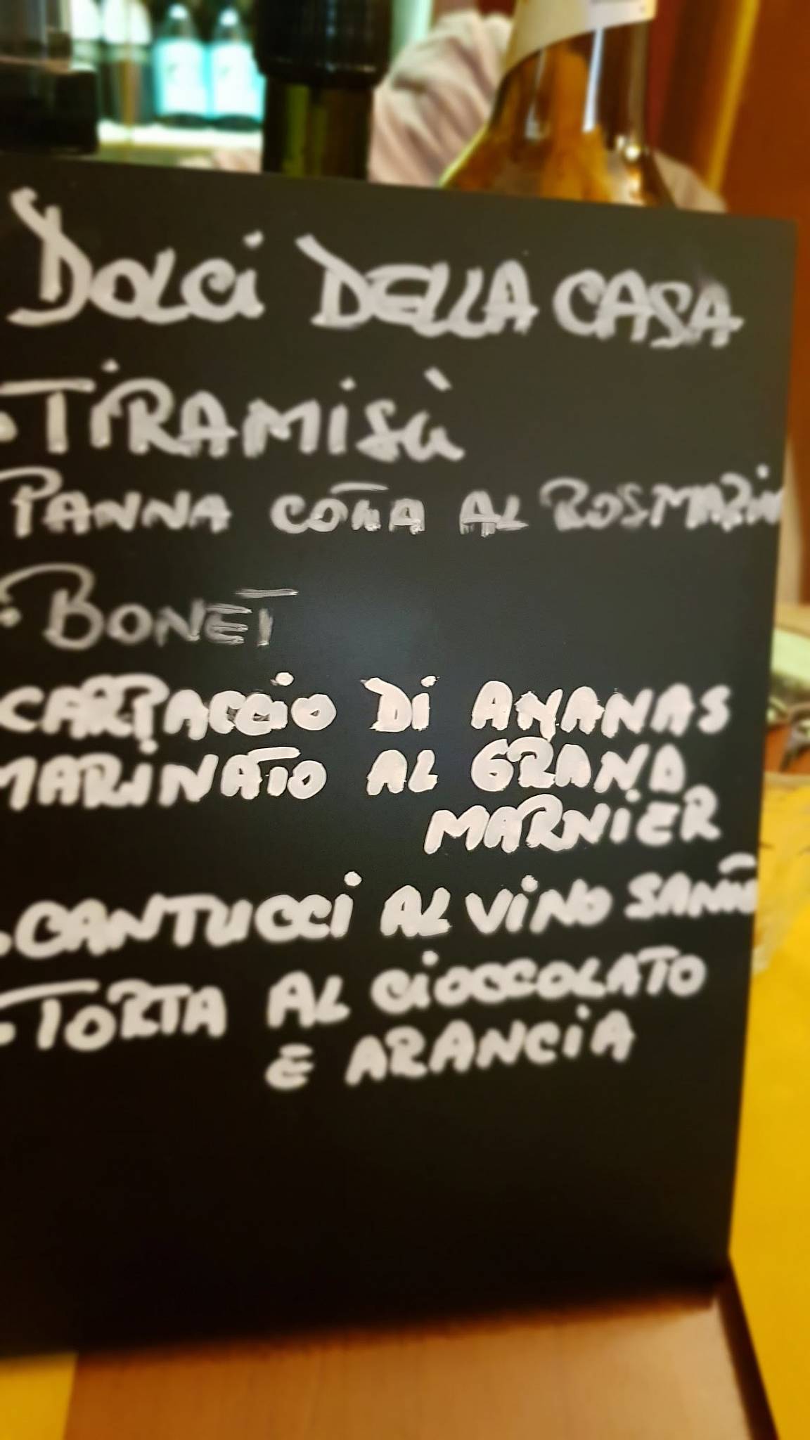 Menu di Caffè Caboto 