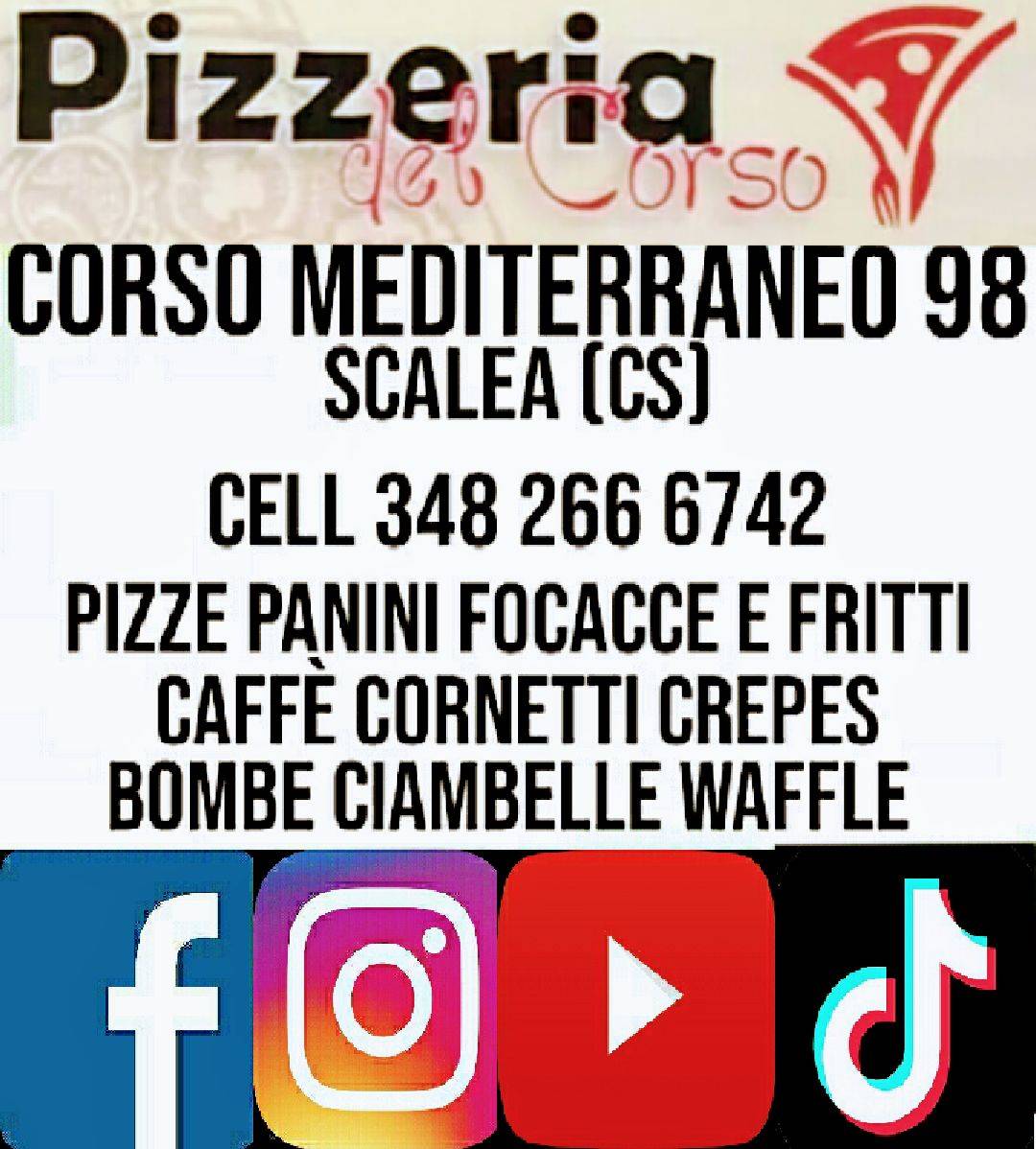 Menu di Pizzeria Del Corso 