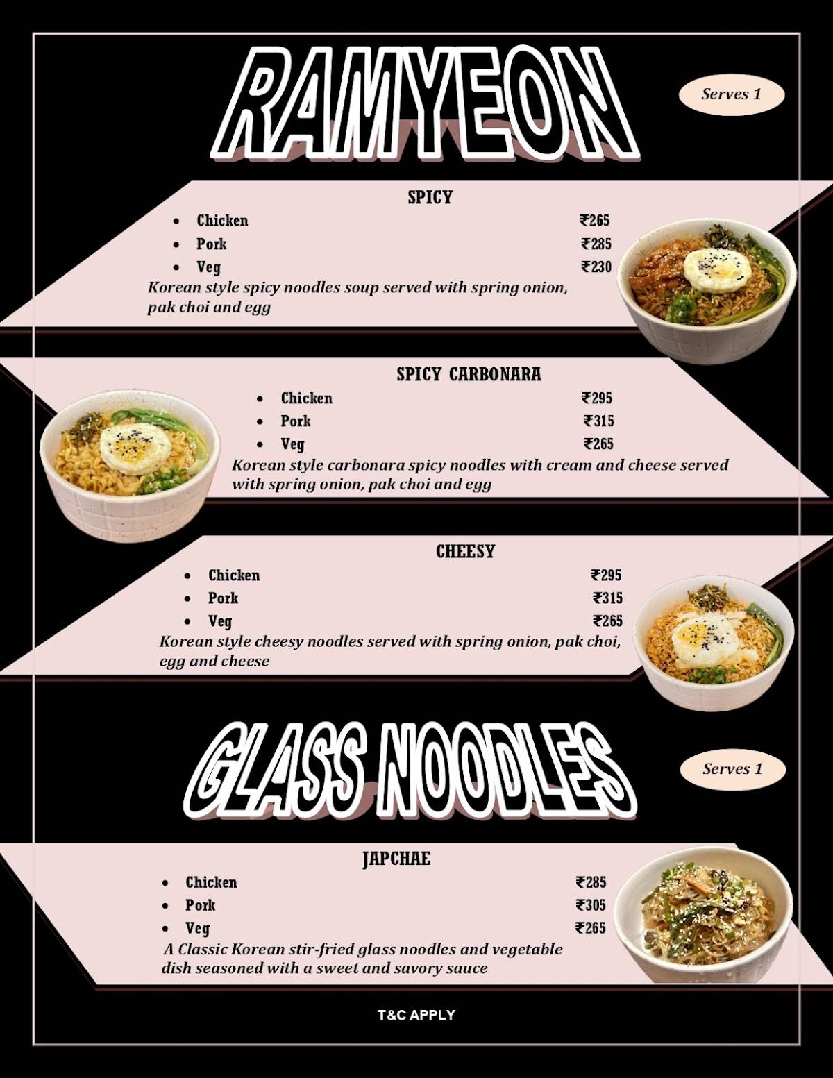 Scoody menu