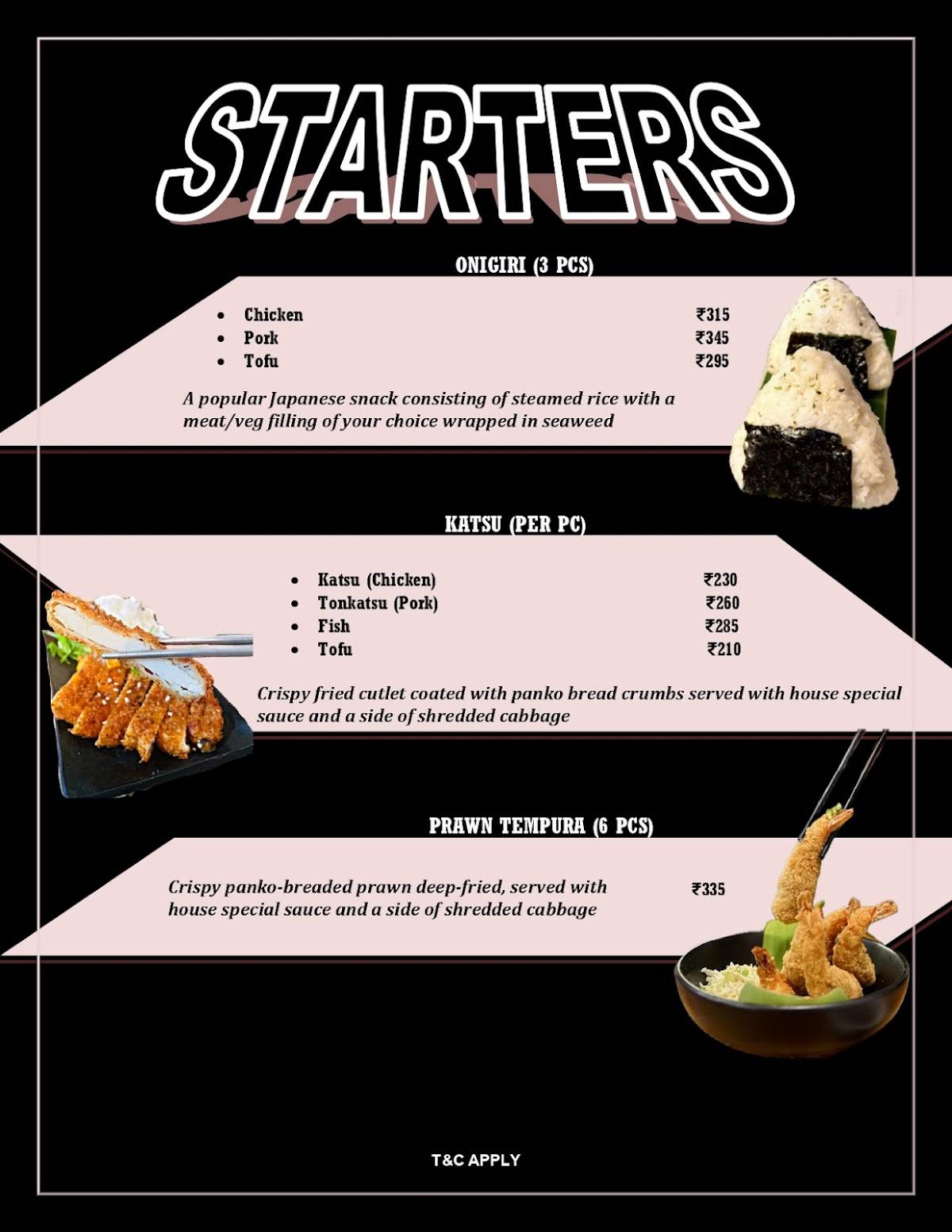 Scoody menu