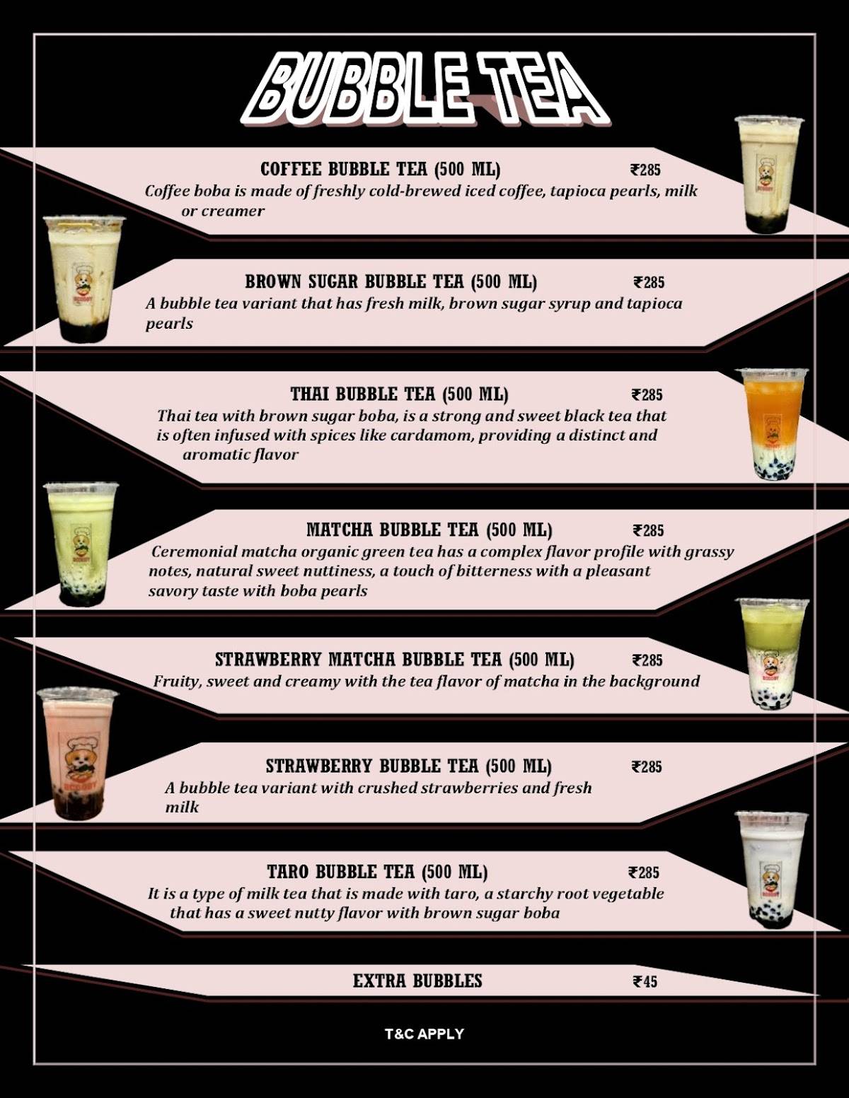 Scoody menu