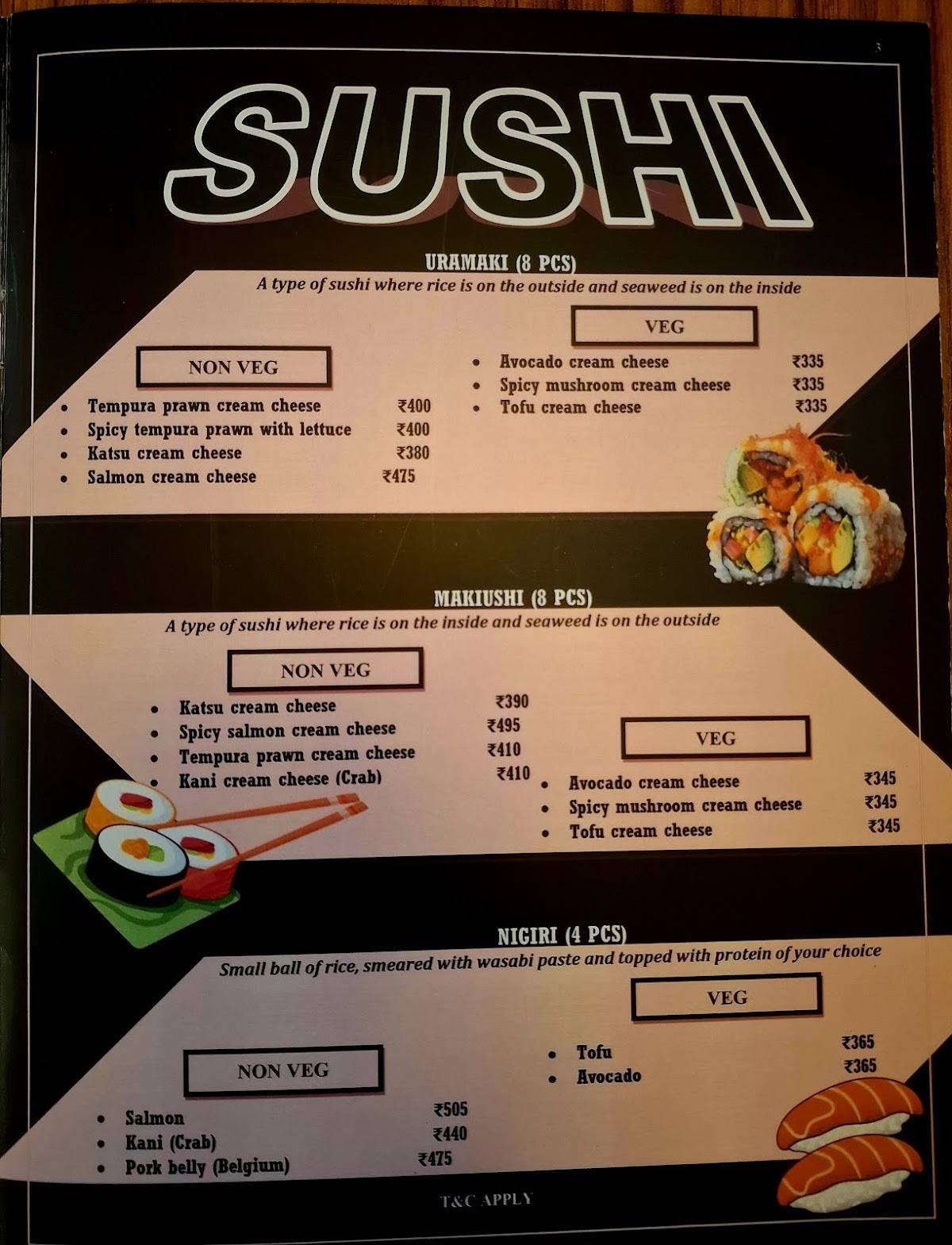 Scoody menu