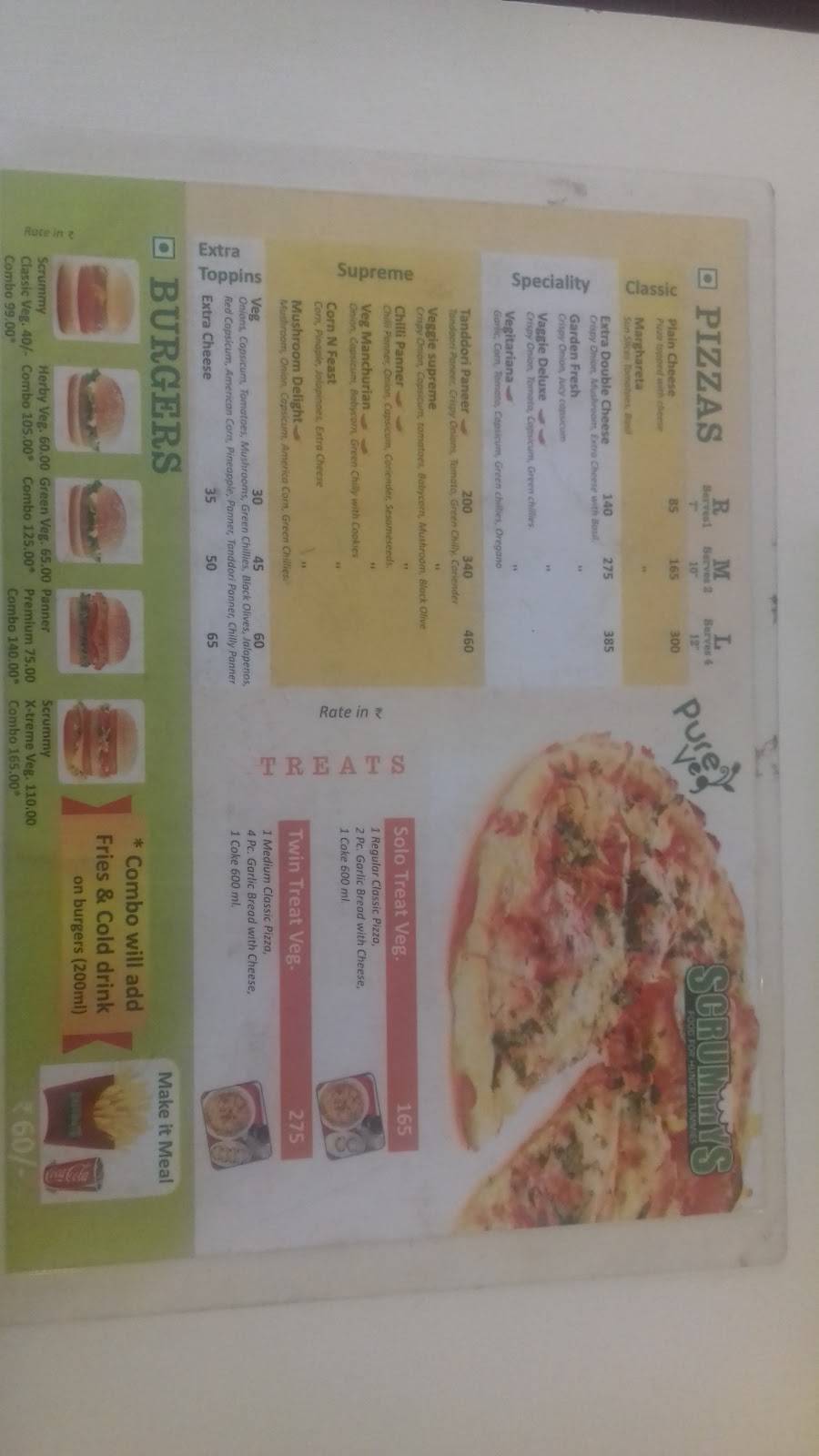 Scrummy menu