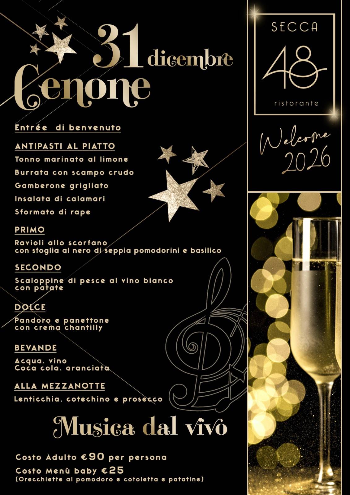 Menu di Secca 48 - Ristorante italiano 