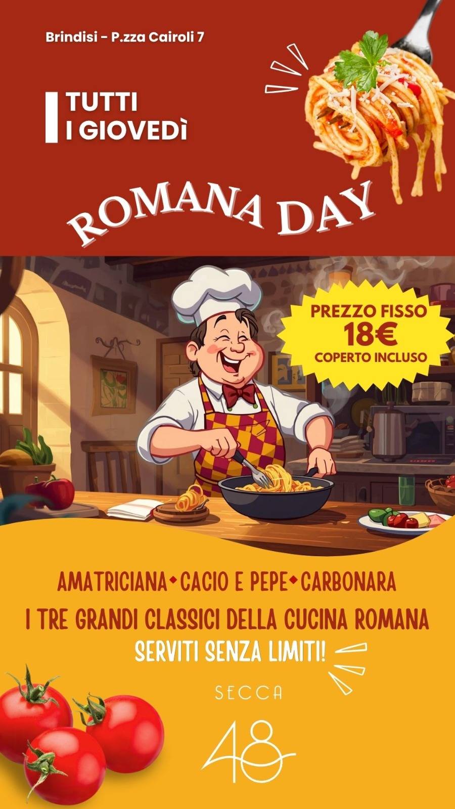 Menu di Secca 48 - Ristorante italiano 