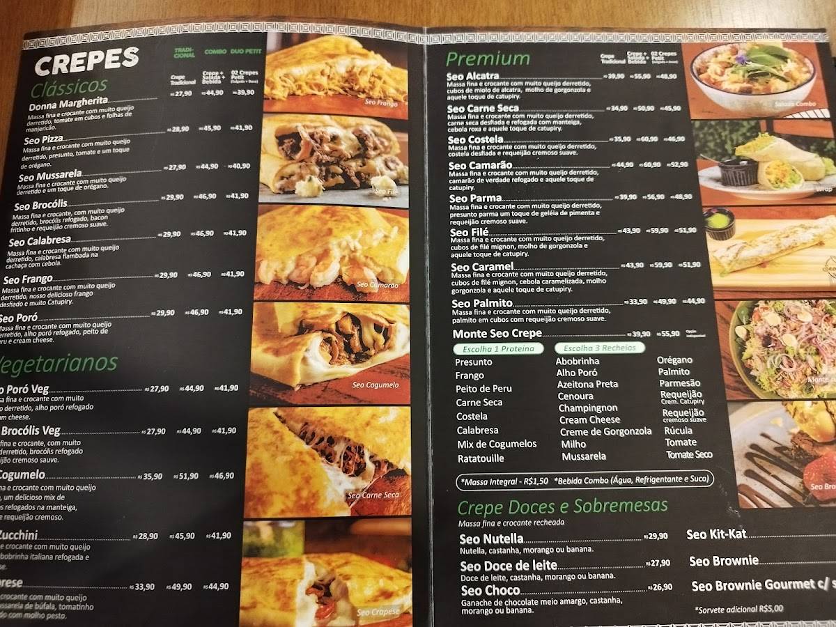Seo Crepe (Crepes, Saladas e Pokes) cardápio