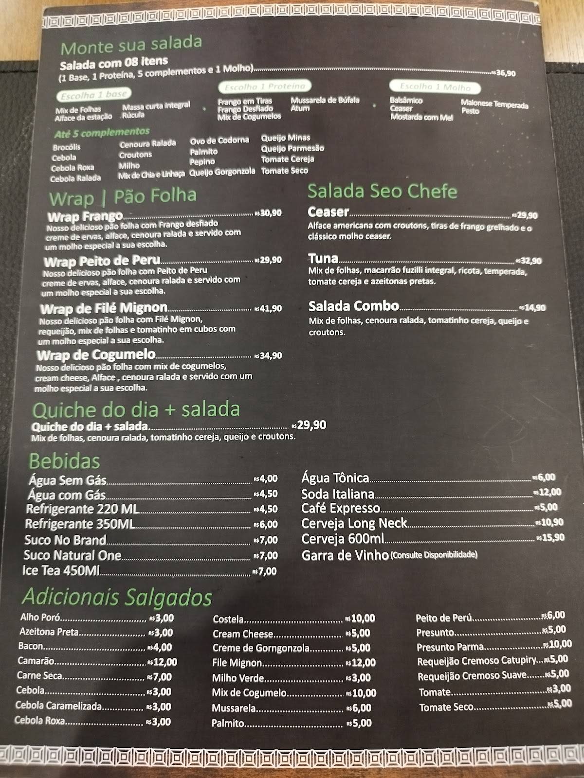 Seo Crepe (Crepes, Saladas e Pokes) cardápio