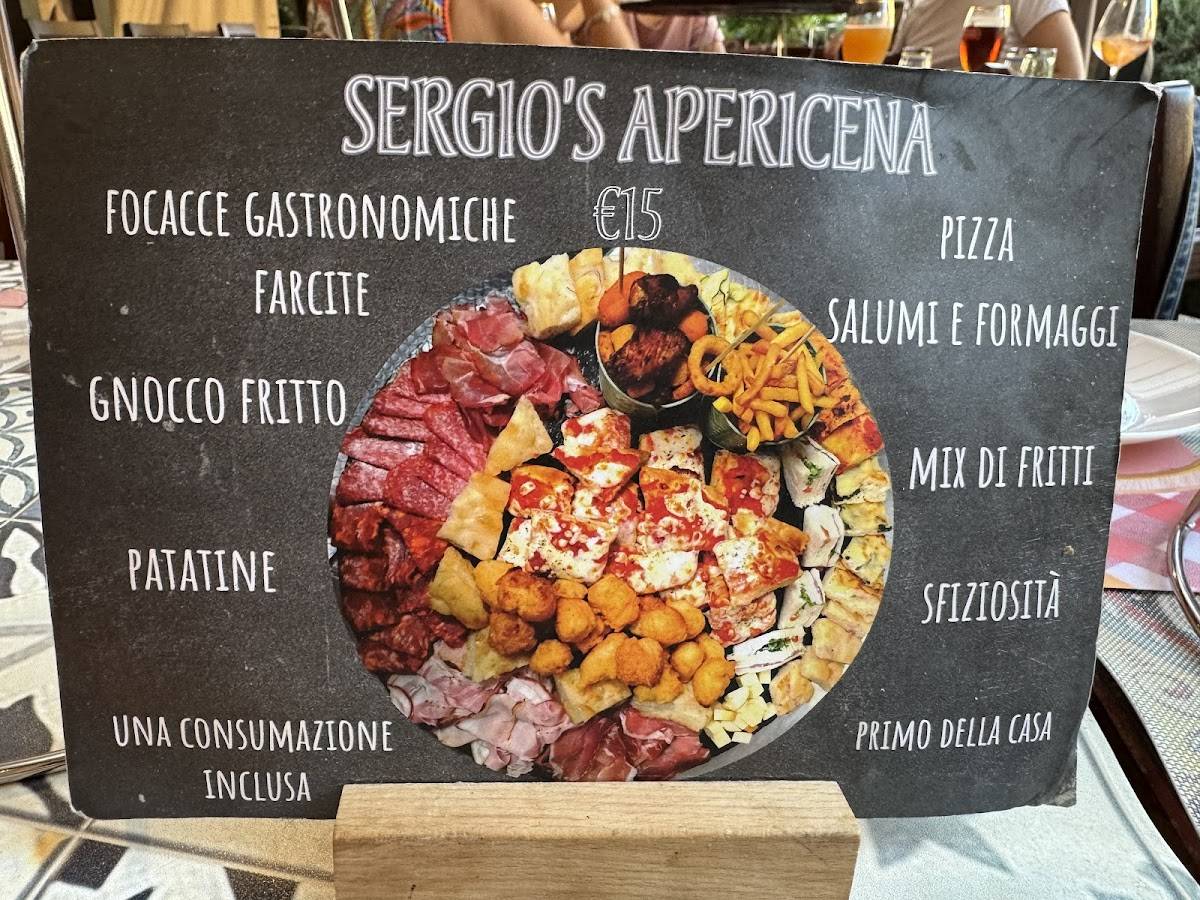 Menu di Sergio's pizza 