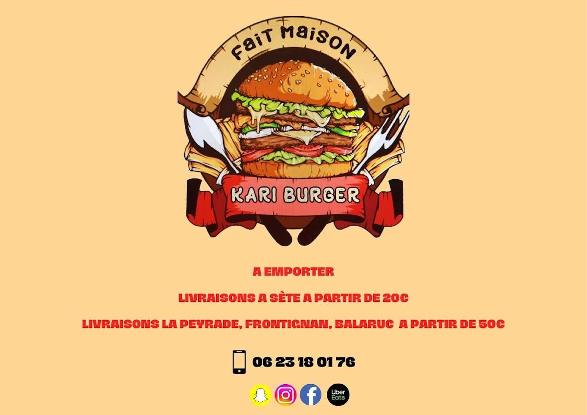 Menu de Le Kari Burger - Snack