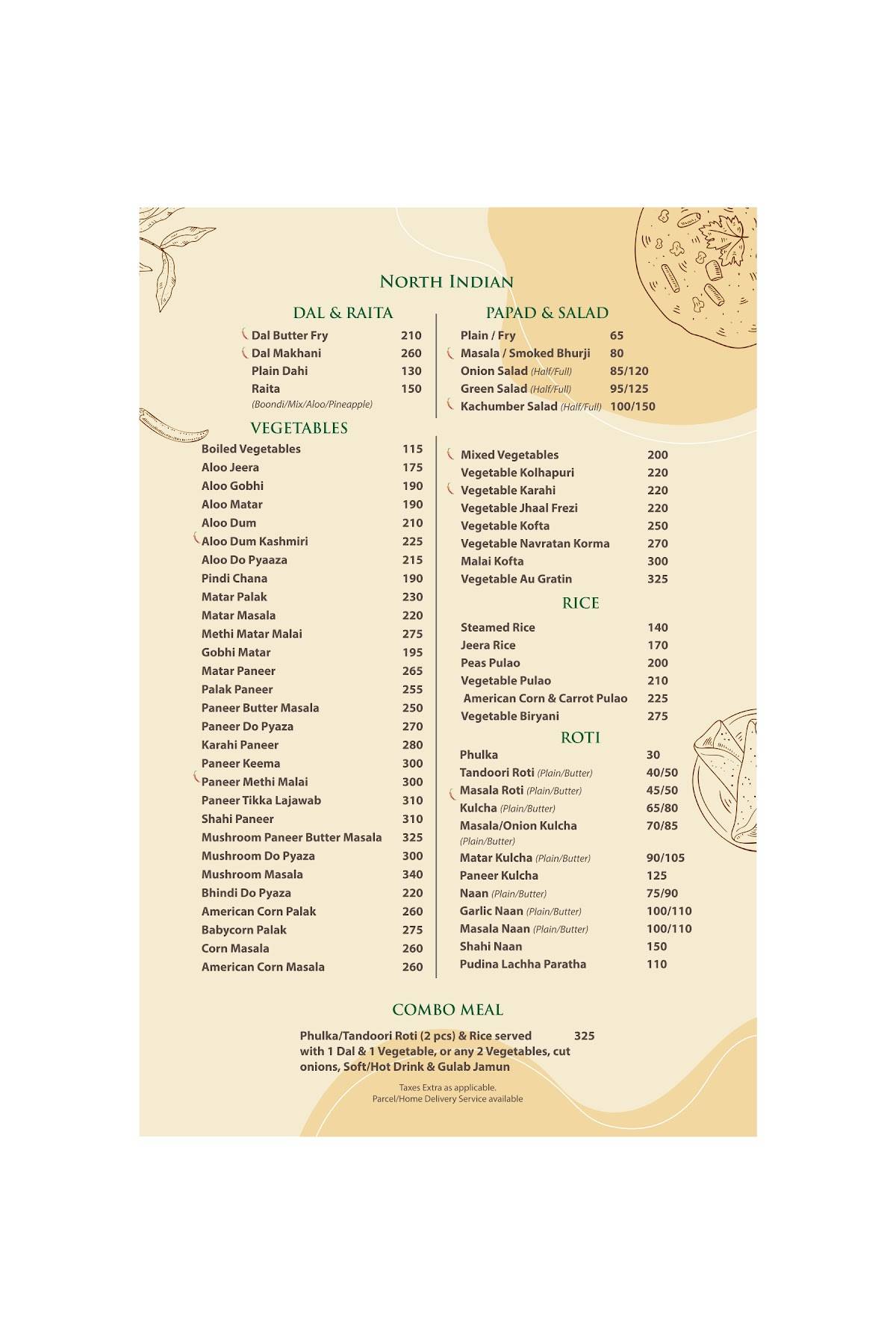 Seventh Heaven - Best Restaurant In Ranchi menu