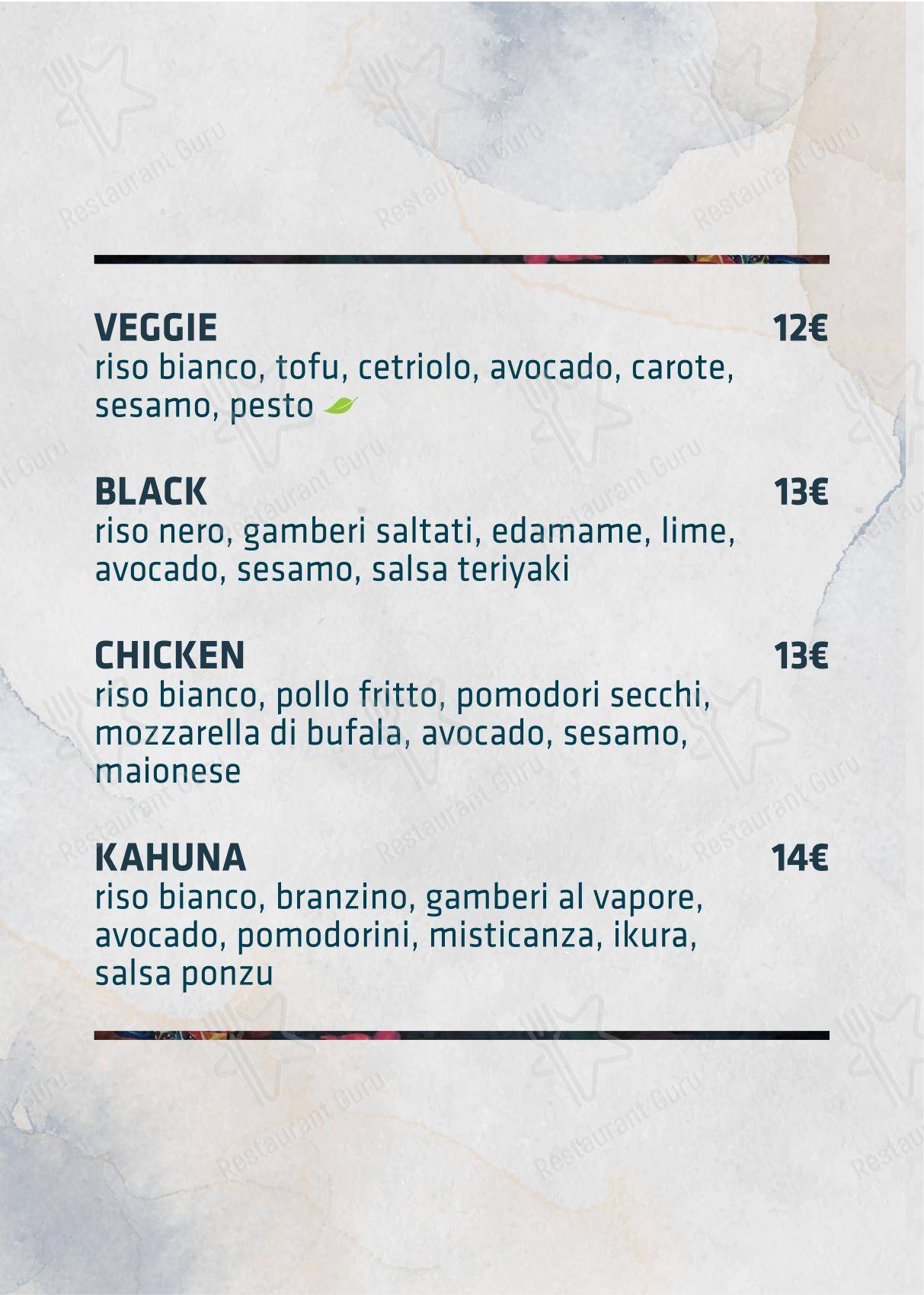 Основное меню per Shabu Codogno in Codogno
