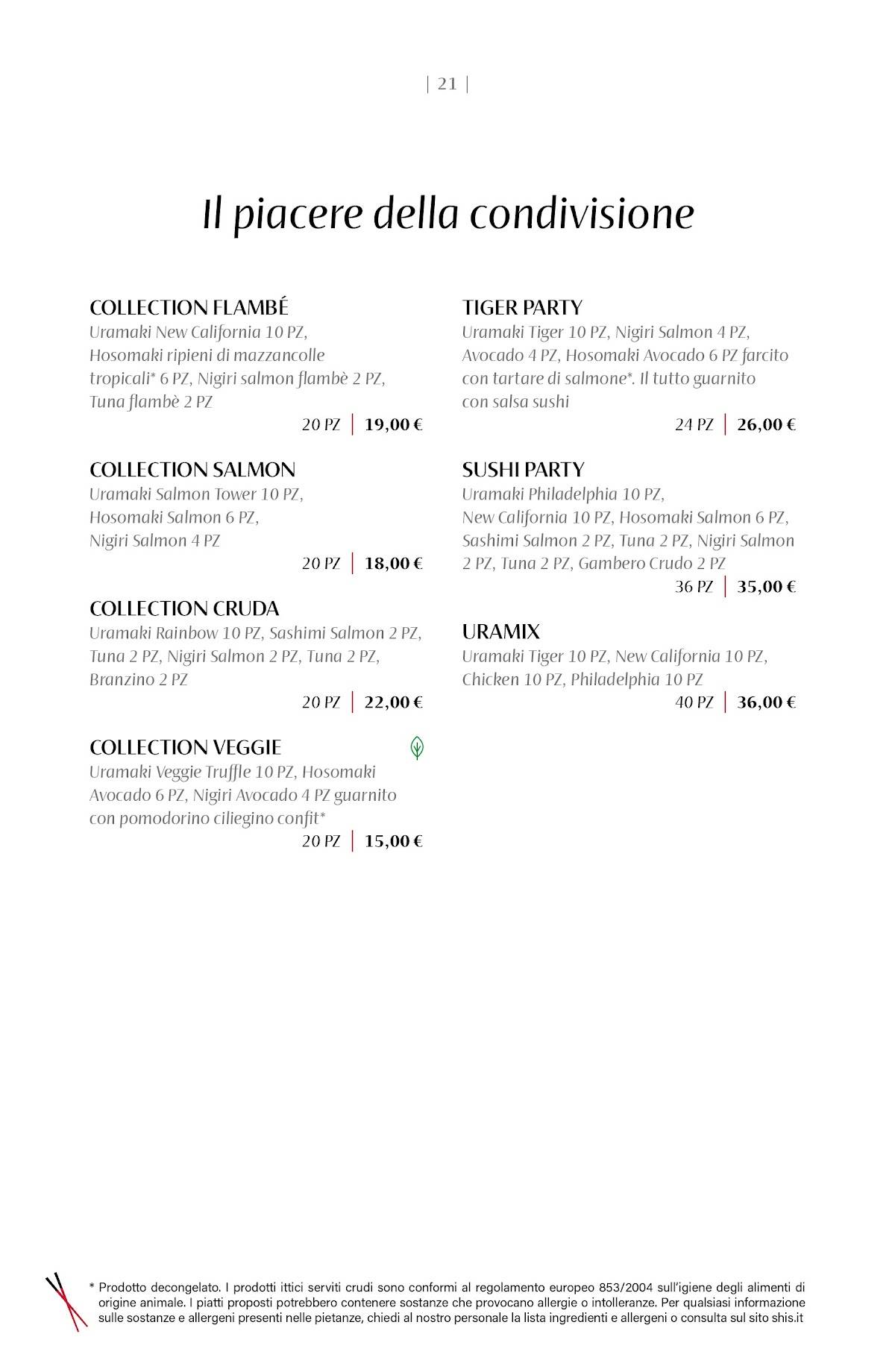 Menu di Shi's 