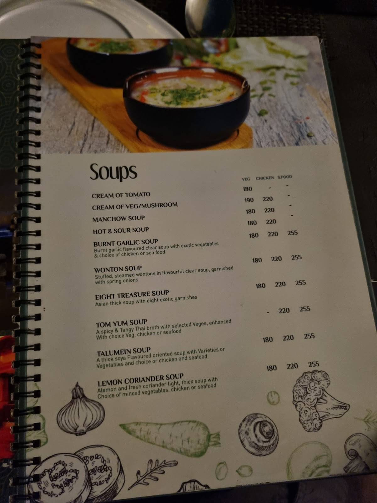Shivar Garden Restaurant menu